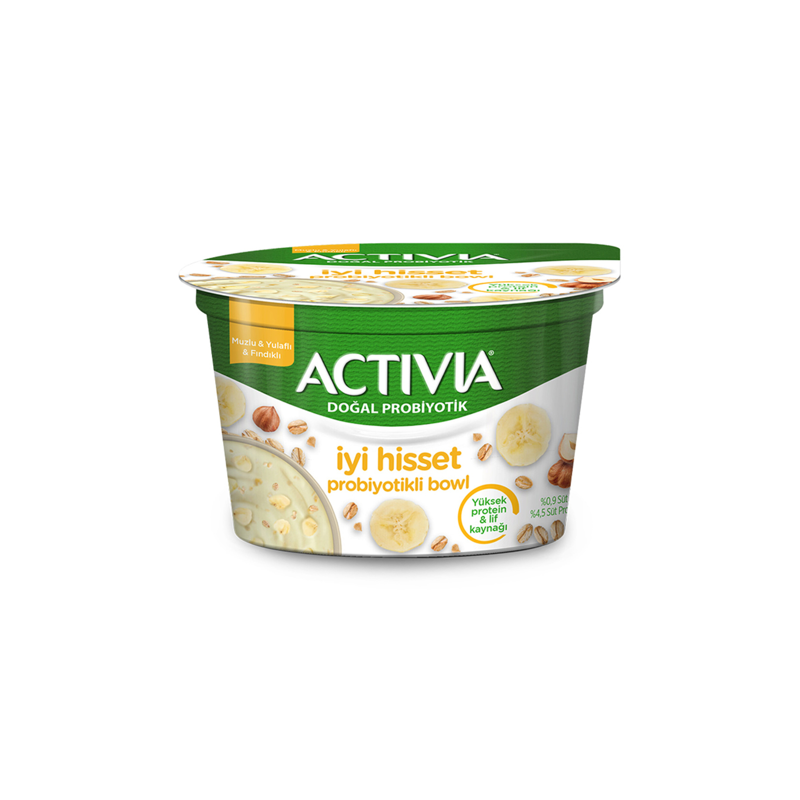 Activia İyi Hisset Probiyotik Bowl Muz Yulaf Fındık 150G