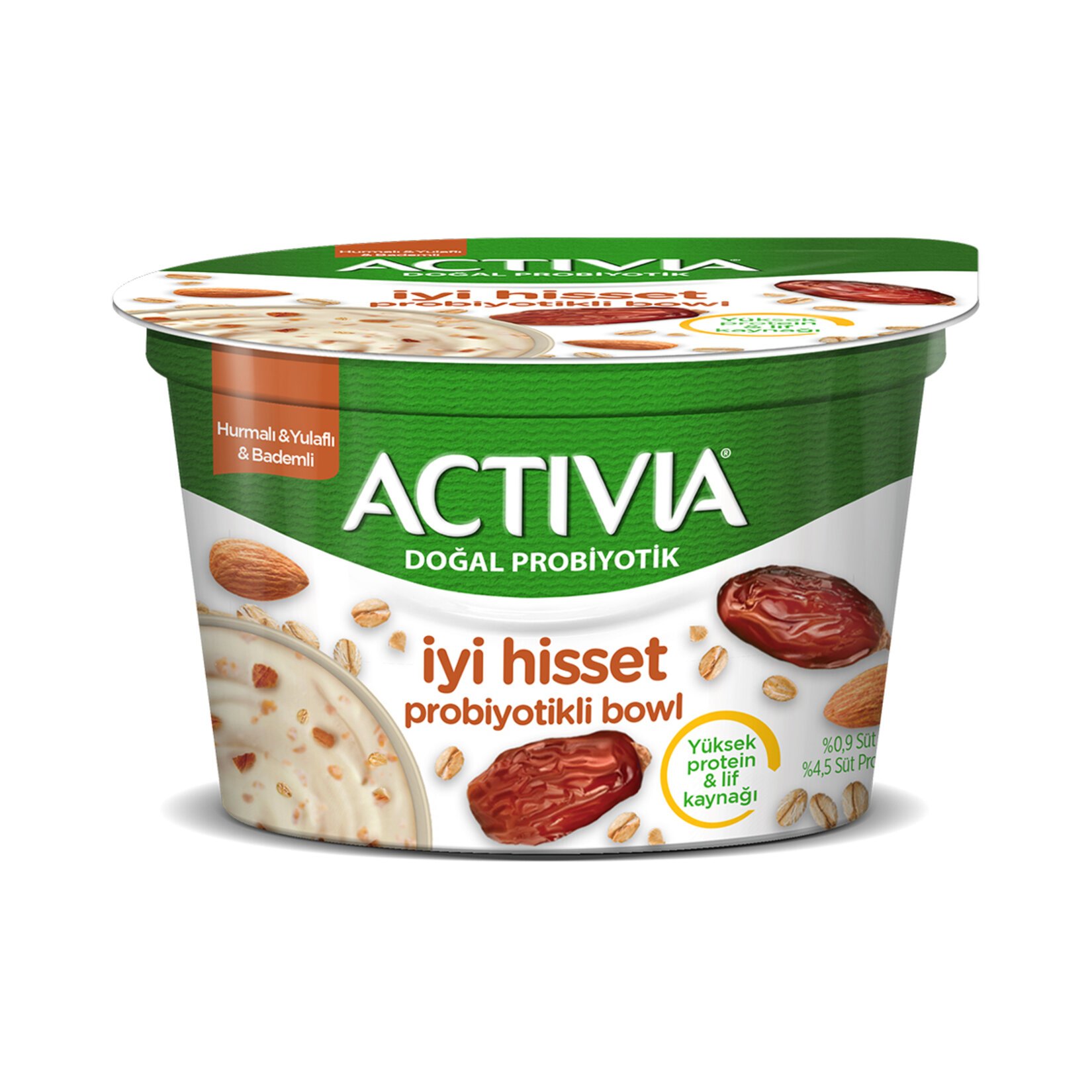Activia İyi Hisset Probiyotik Bowl Hurma & Yulaf & Badem 150 G