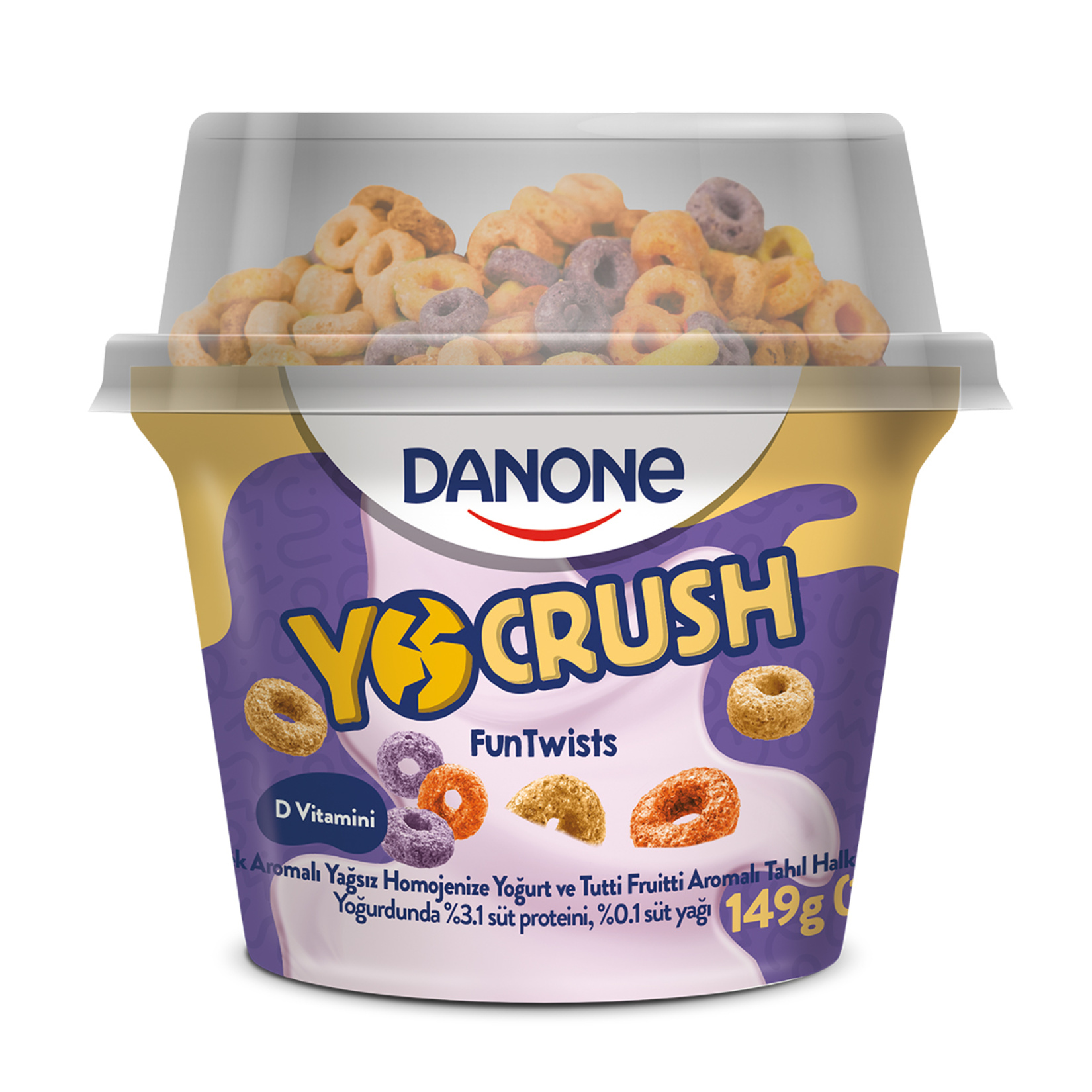 Danone Yocrush Renkli Halka 149 G
