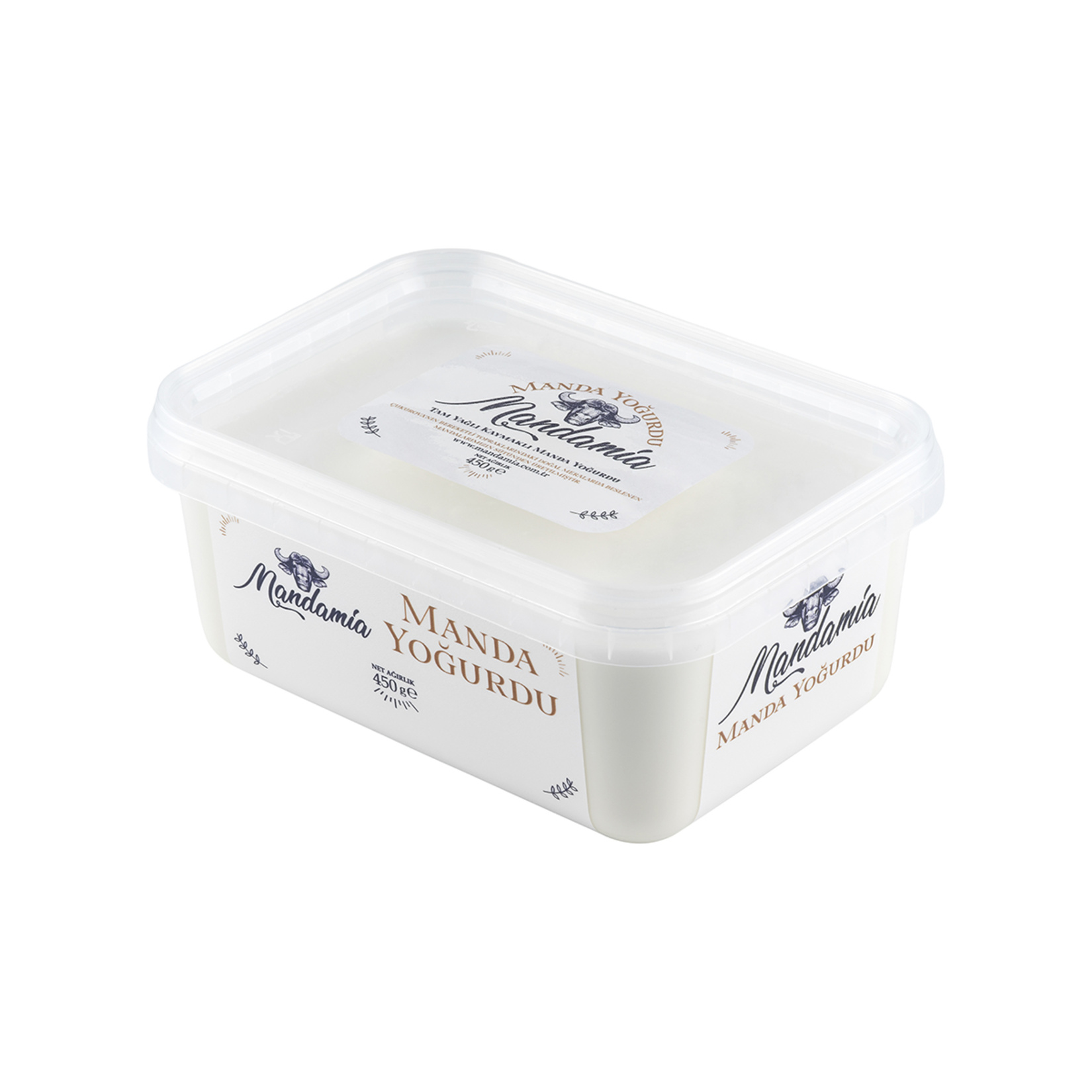 Mandamia Tam Yağlı Kaymaklı Manda Yoğurdu 450 G
