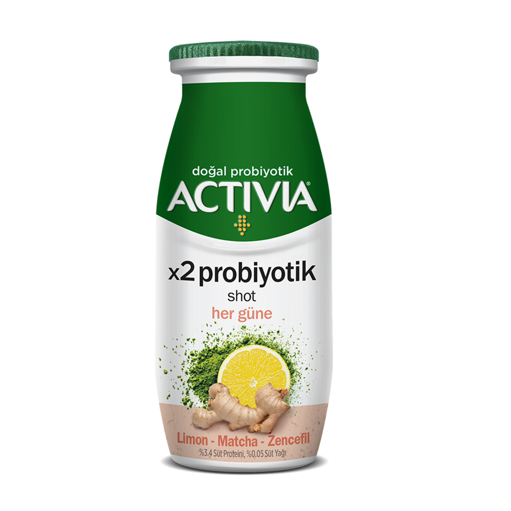 Activia Shot Limon Matcha Zencefil 80 Ml