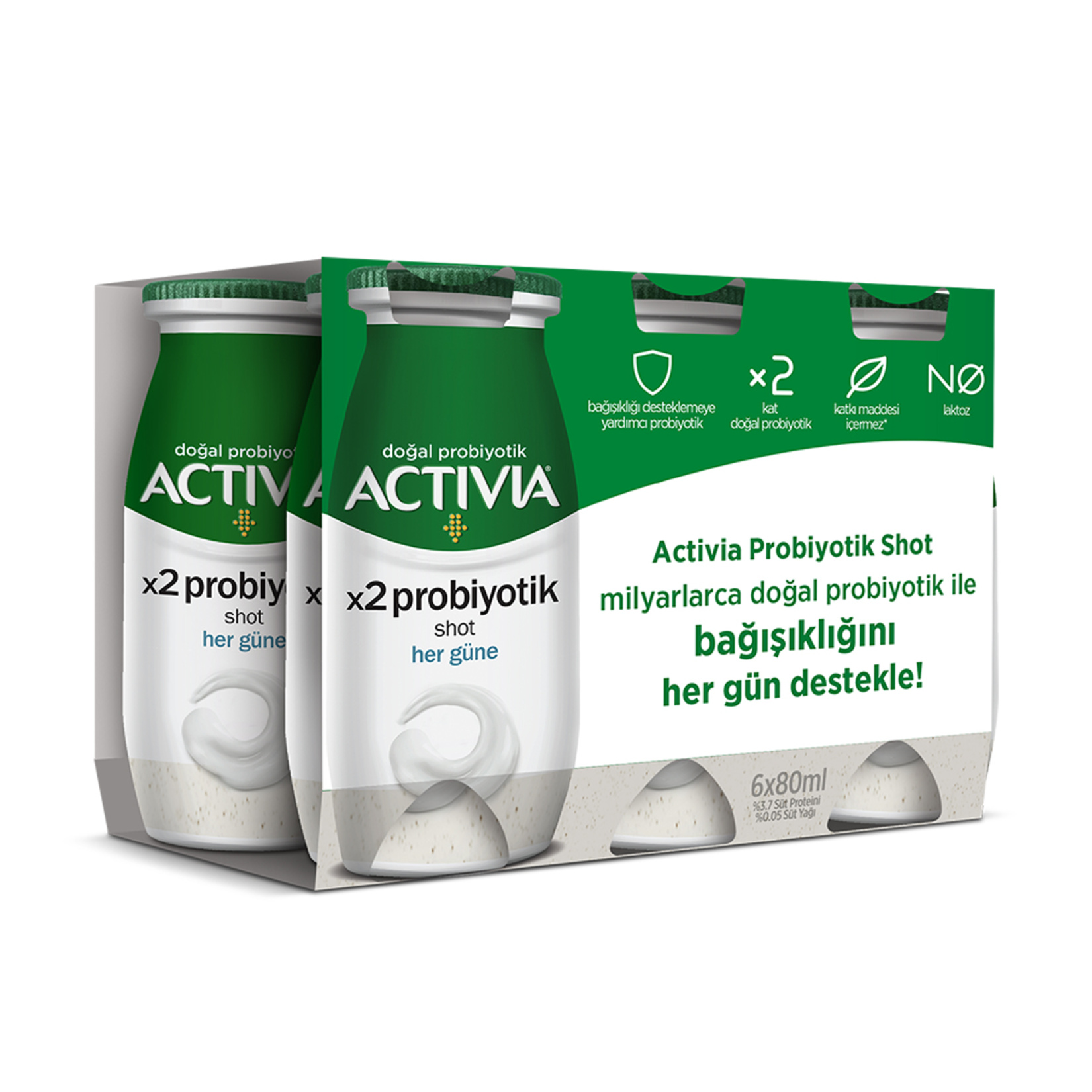Activia Shot Sade 6X80 Ml
