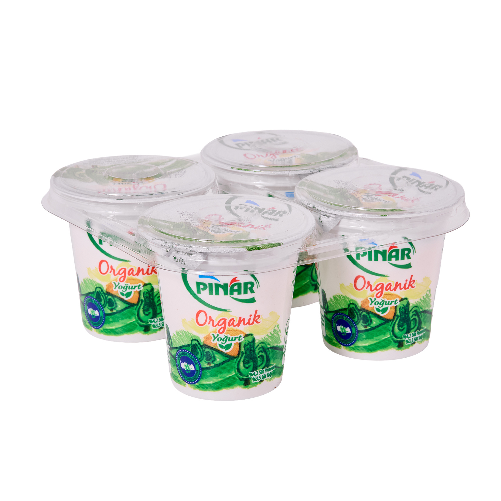 Pınar Organik Homojenize %3,5 Yağlı Yoğurt 4X125 G