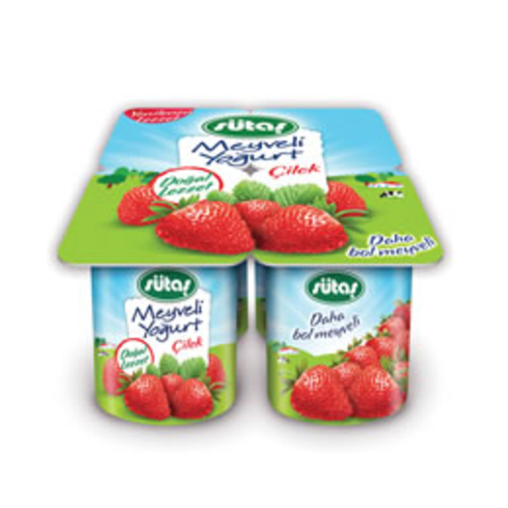 Sütaş Meyveli Yoğurt Çilek 4X115 G