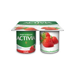 Activia Doğal Probiyotikli Çilekli Yoğurt 4x100 G