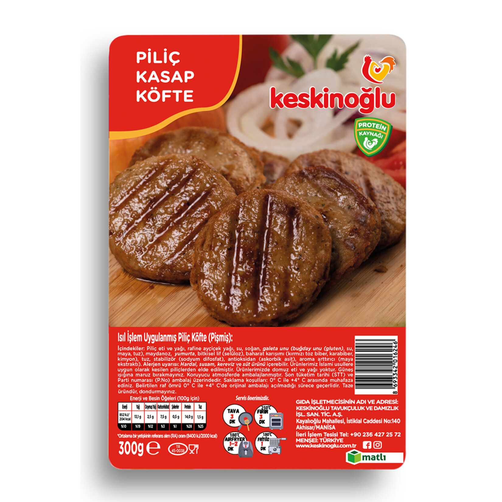 Keskinoğlu Piliç Kasap Köfte 300 G