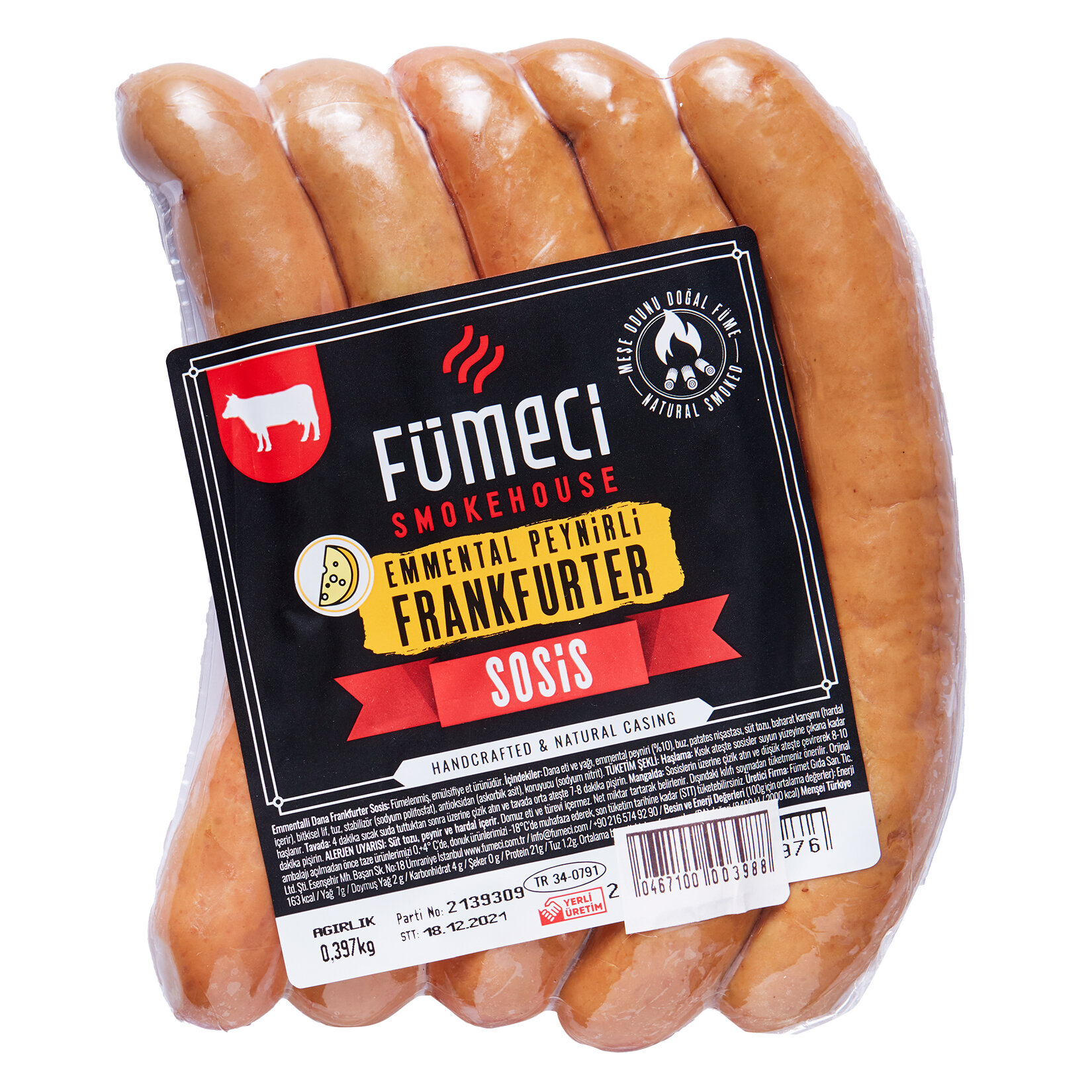 Fümeci Frankfurter Emmantelli Sosis Kg