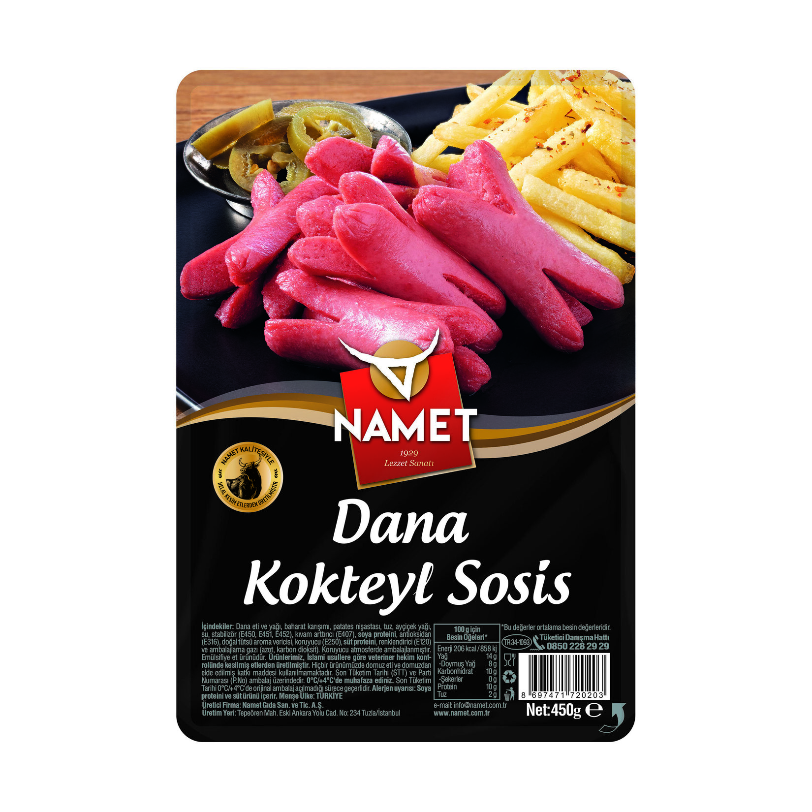Namet Kokteyl Sosis 450 G