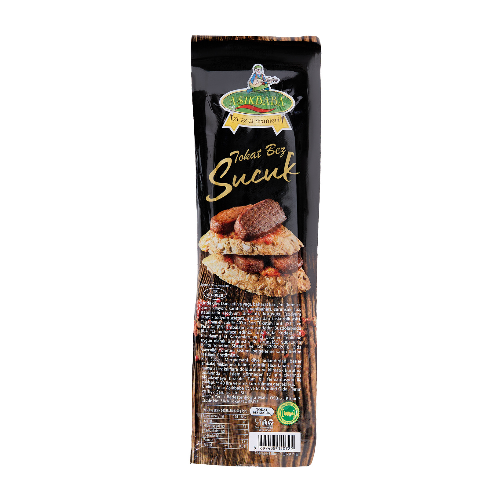 Aşıkbaba Fermente Bez Sucuk Vakumlu 240 G