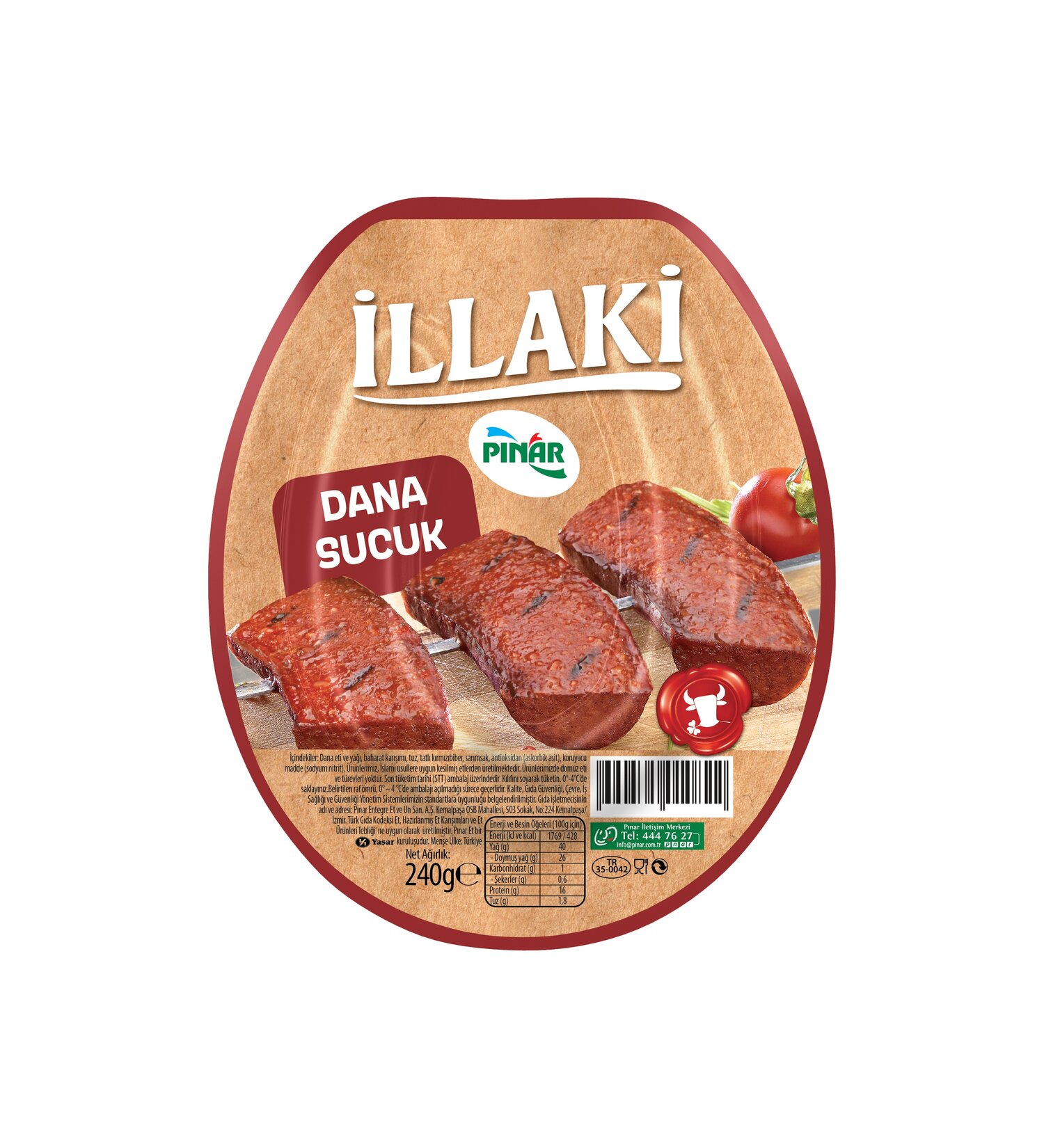 Pınar İllaki Dana Sucuk 240 G