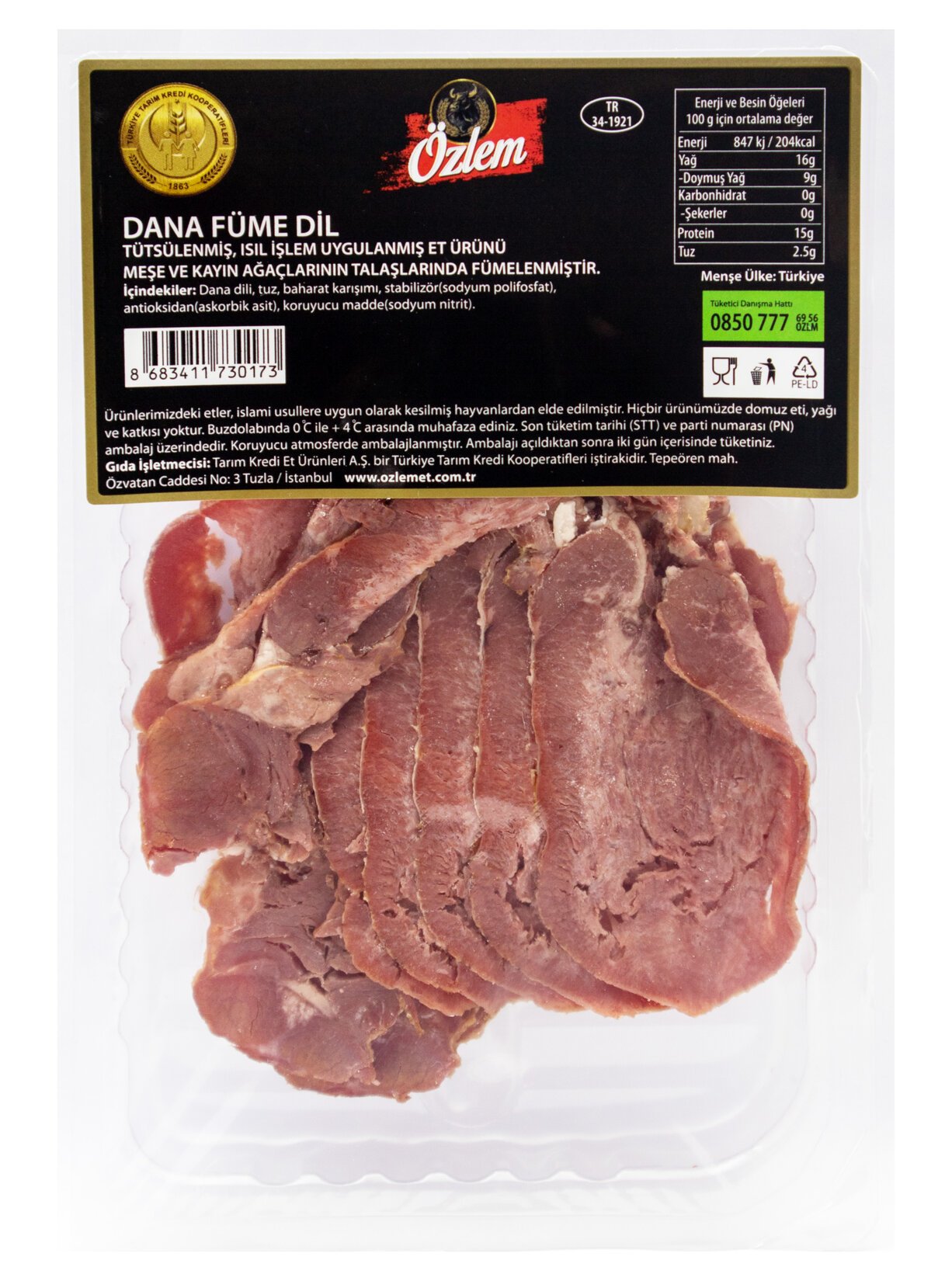 Özlem Dana Füme Dil 90 G