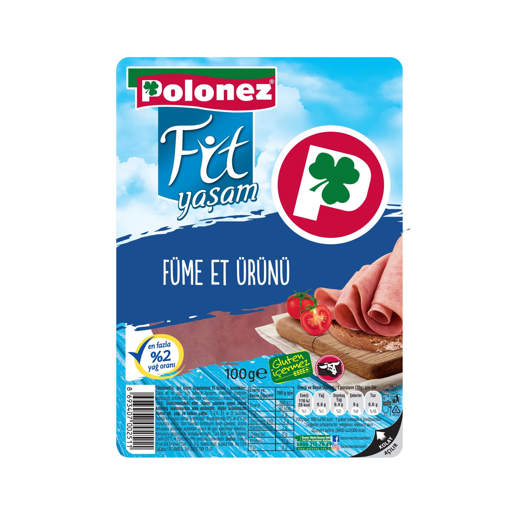 Polonez Füme Et Ürünü 100 G