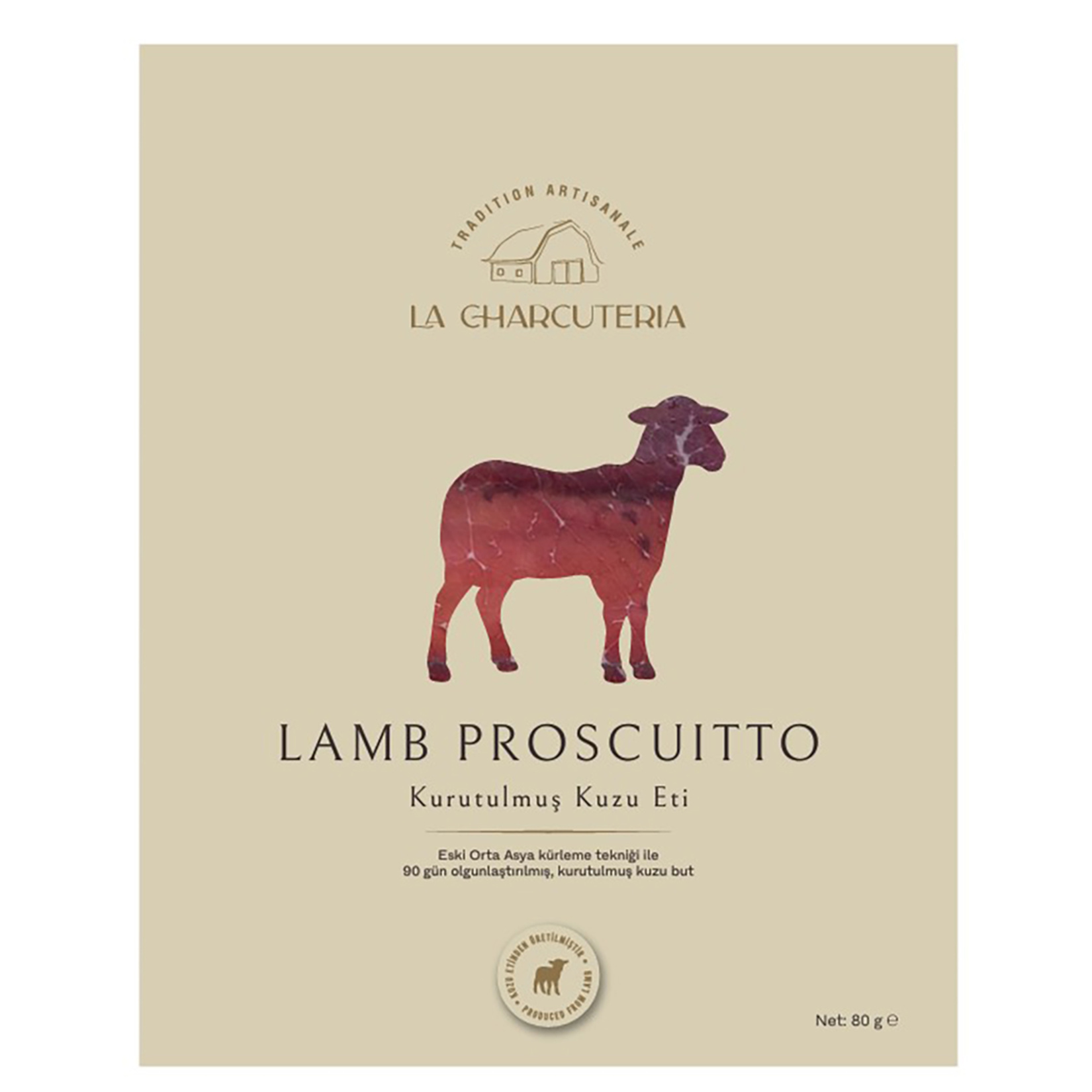 La Charcuteria Lamb Proscuitto Kurutulmuş Kuzu Eti 80 G