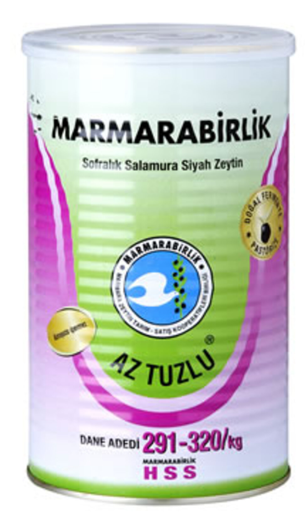 Marmarabirlik Hususi Az Tuzlu Zeytin 800 G 291-320 Adet/kg