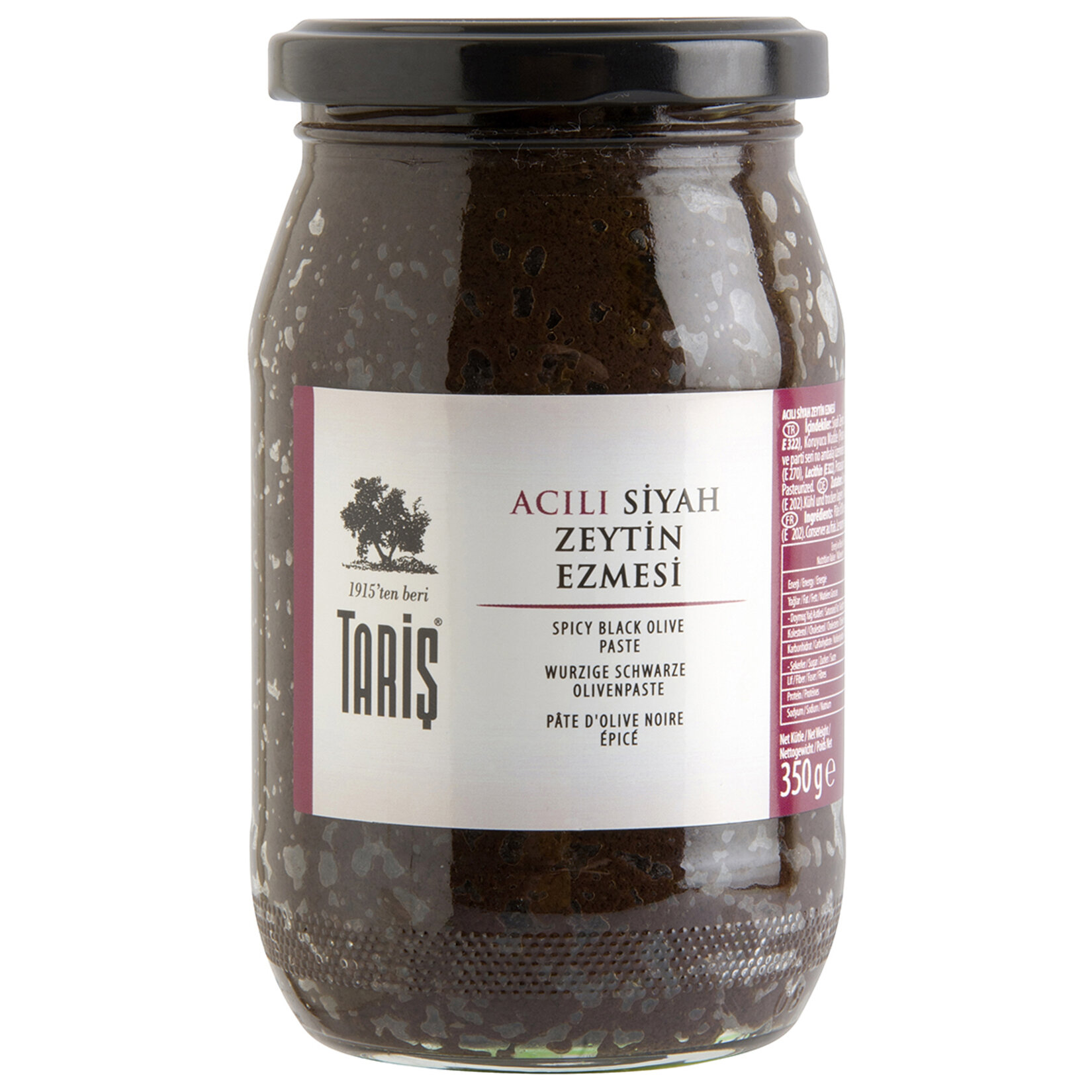 Tariş Acılı Siyah Zeytin Ezmesi 350 G