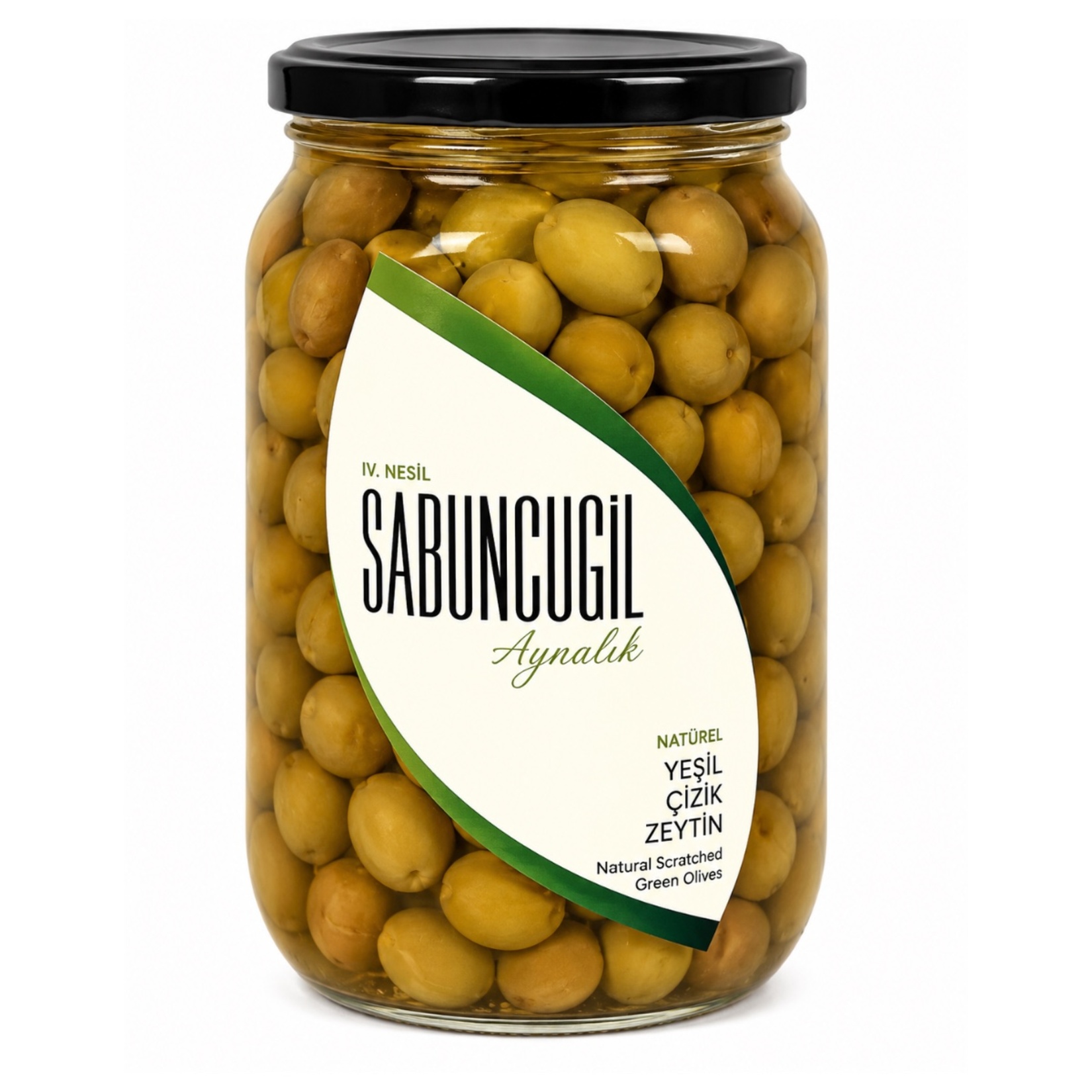 Sabuncugil Naturel Yeşil Çizik Zeytin 1 Kg