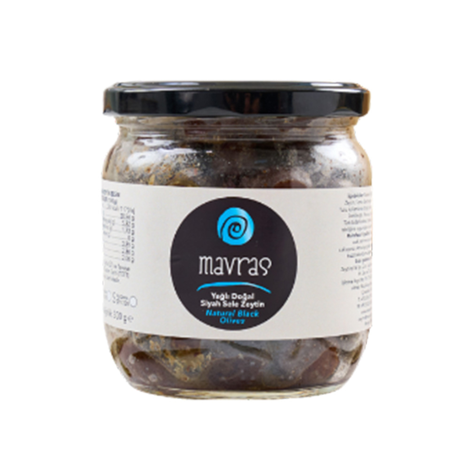Mavras Yağlı Doğal Siyah Sele Zeytin 300 G