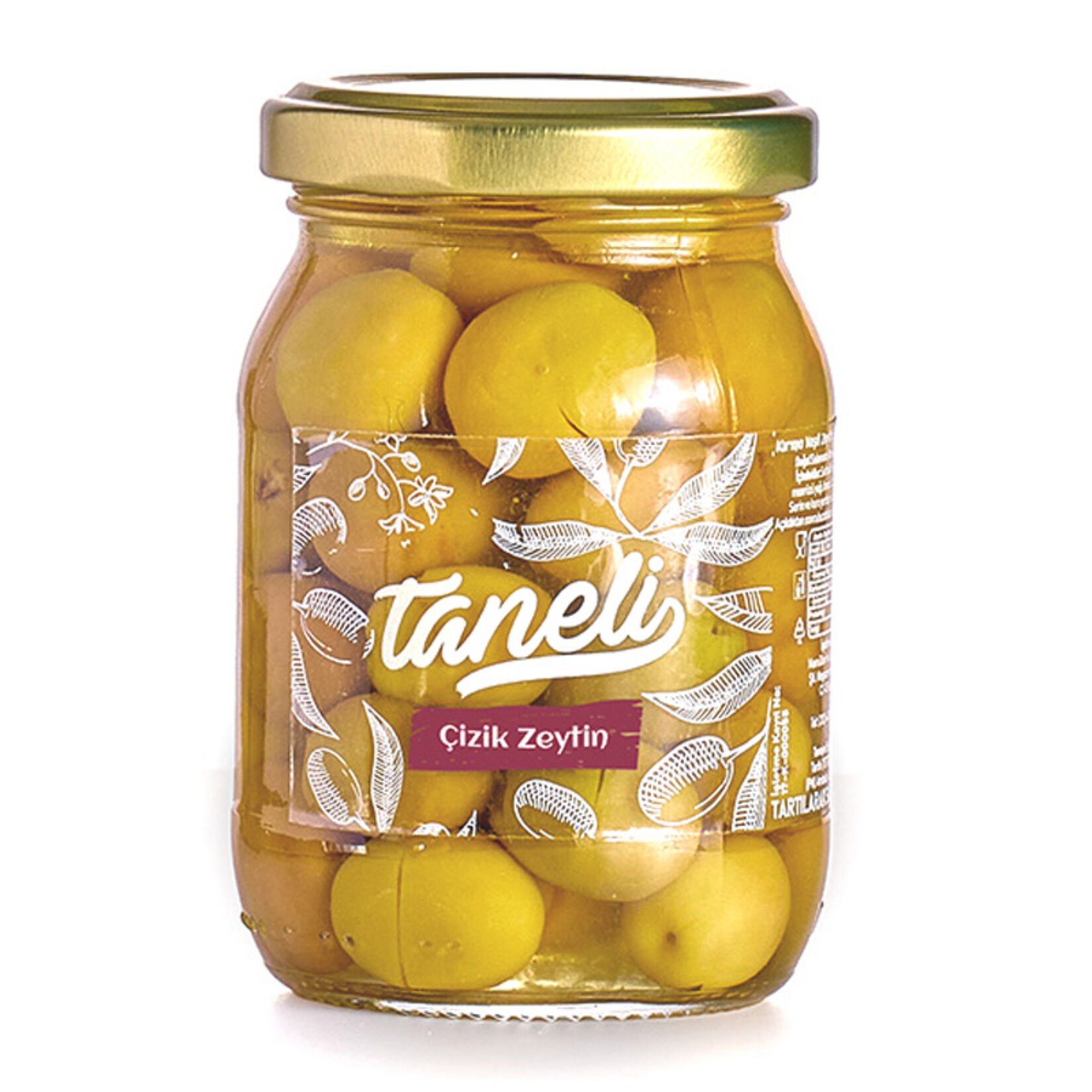 Taneli Çizik Yeşil Zeytin 261/320- 100G
