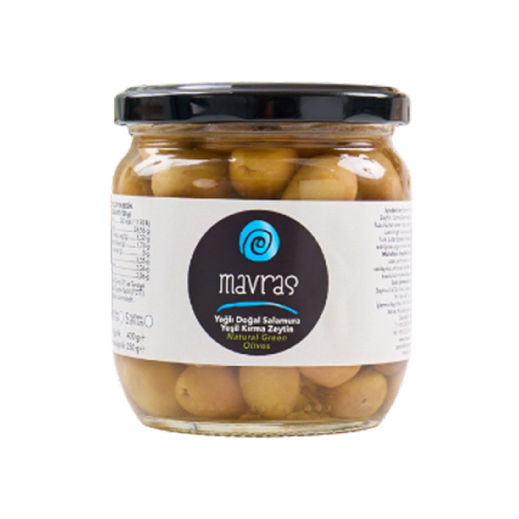 Mavras Yağlı Doğ.salamura Yeşil Kırma Zeytin 400 G