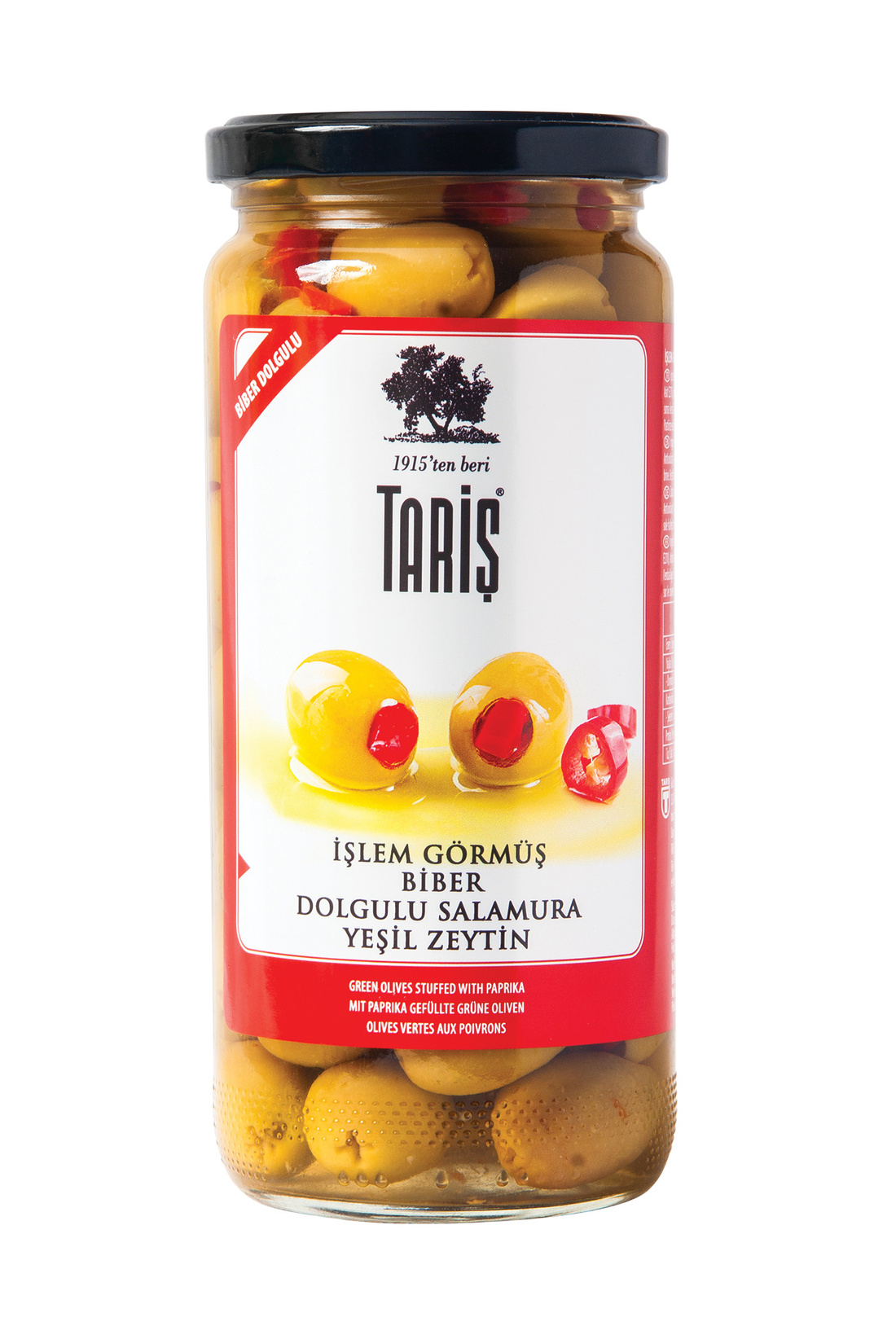 Tarış Bıber Dolgulu Yeşıl Zeytın  (180-200) 300G
