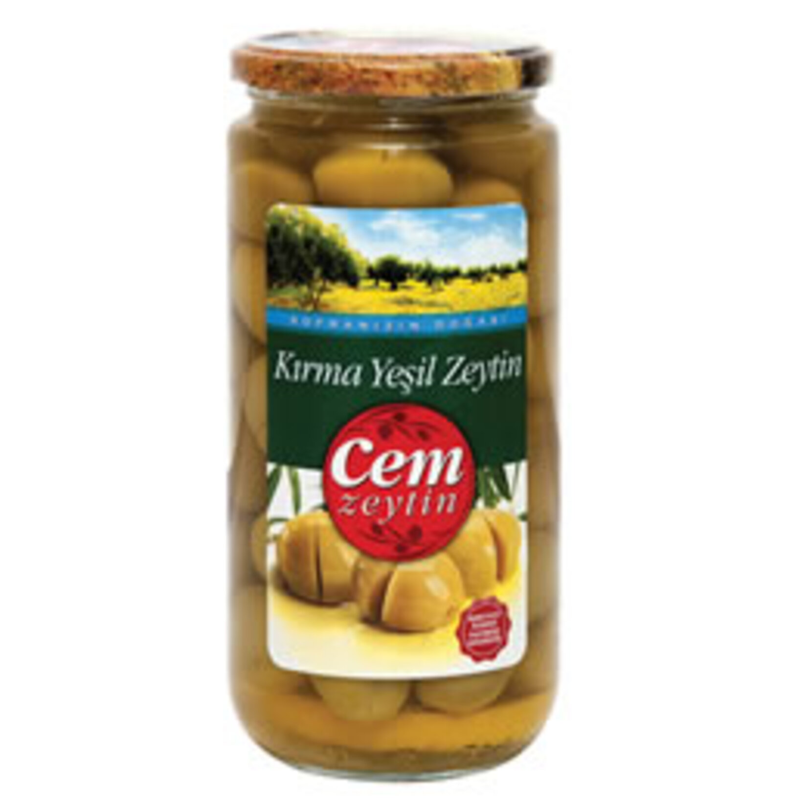 Cem Kırma Yeşil Zeytin 400 G 121-140 Ad/kg