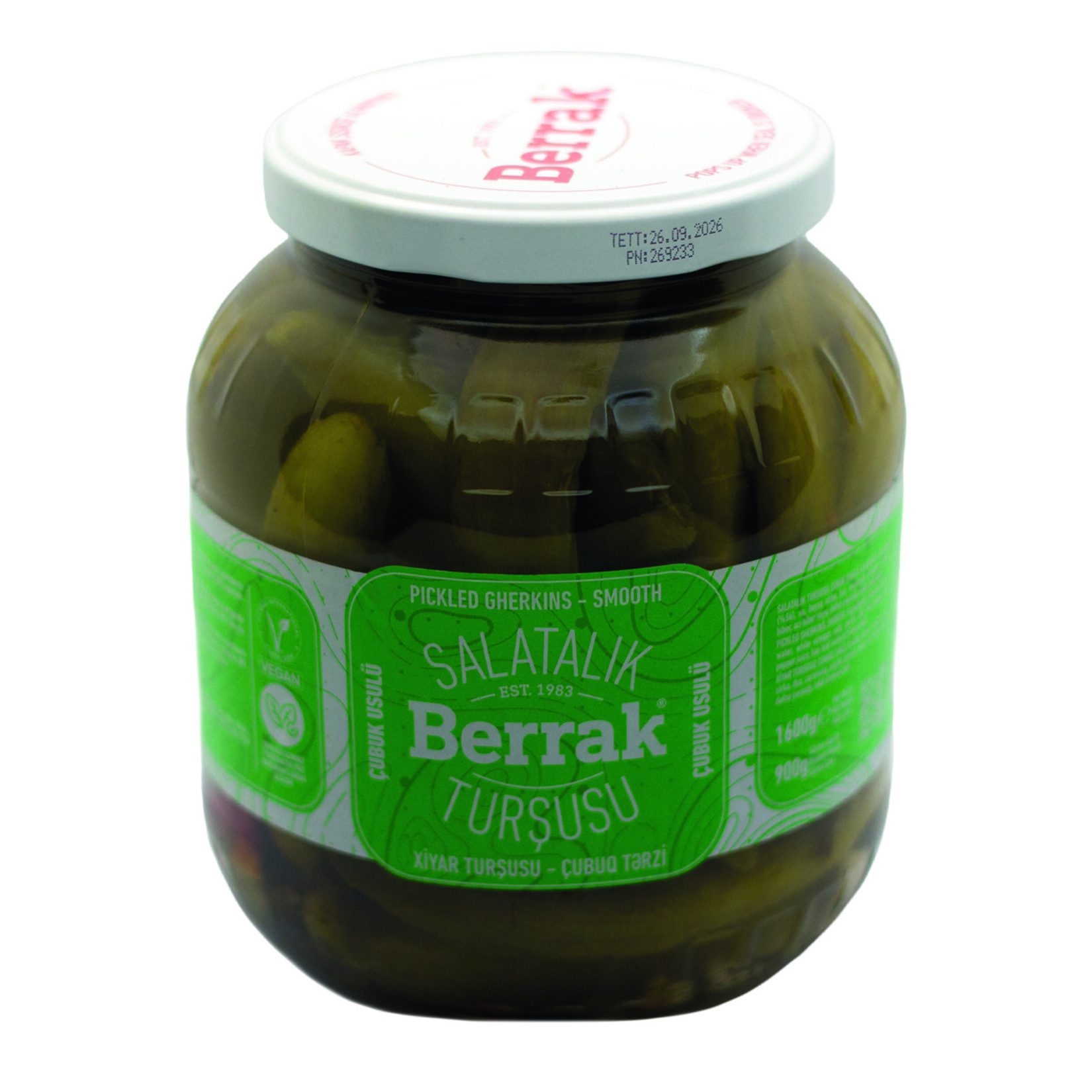 Berrak Çubuk Salatalık Turşusu 1600 G