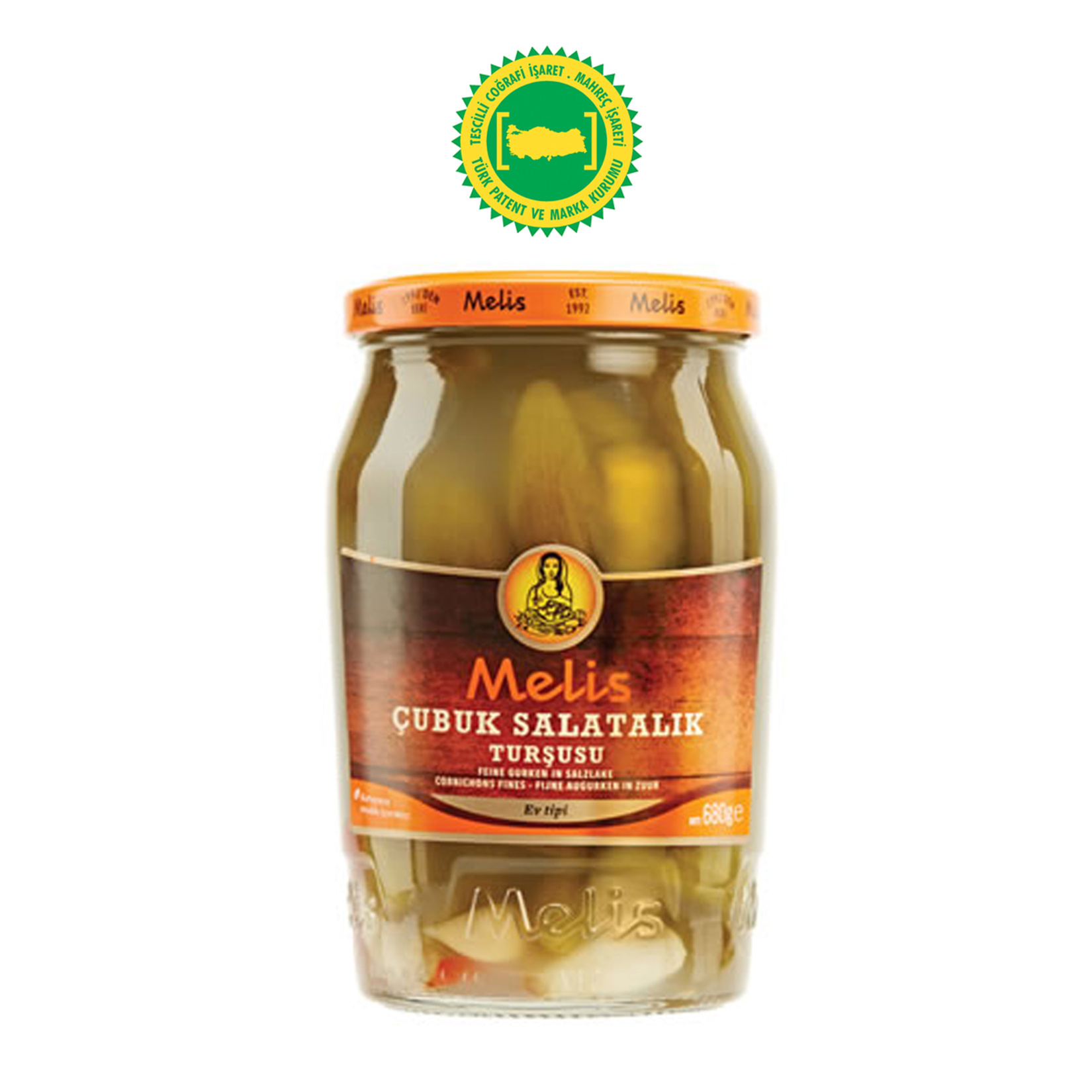 Melis Çubuk Salatalık Turşusu 680 g Coğrafi İşaretli