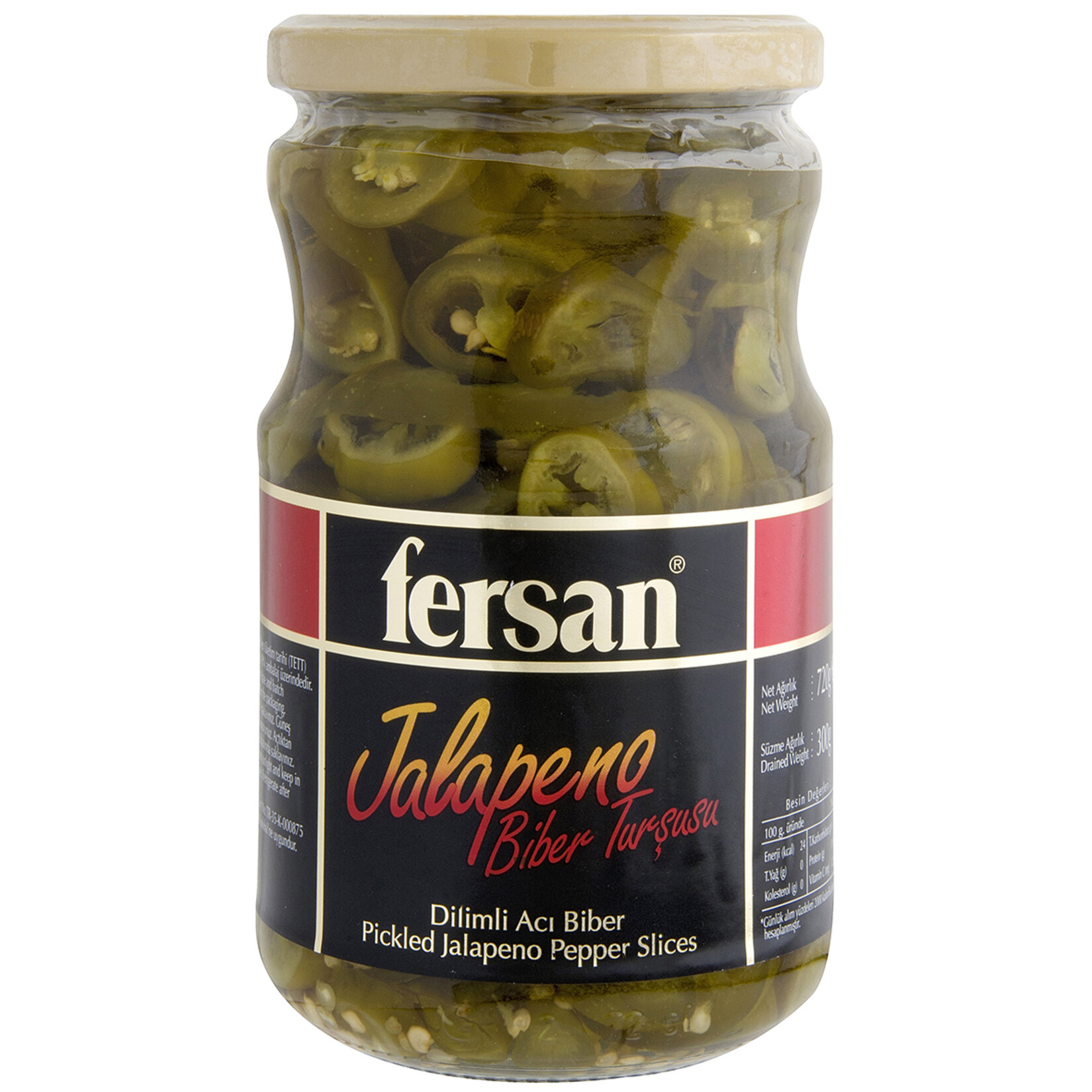 Fersan Jalapeno Biber Turşusu Dilimli 690 G