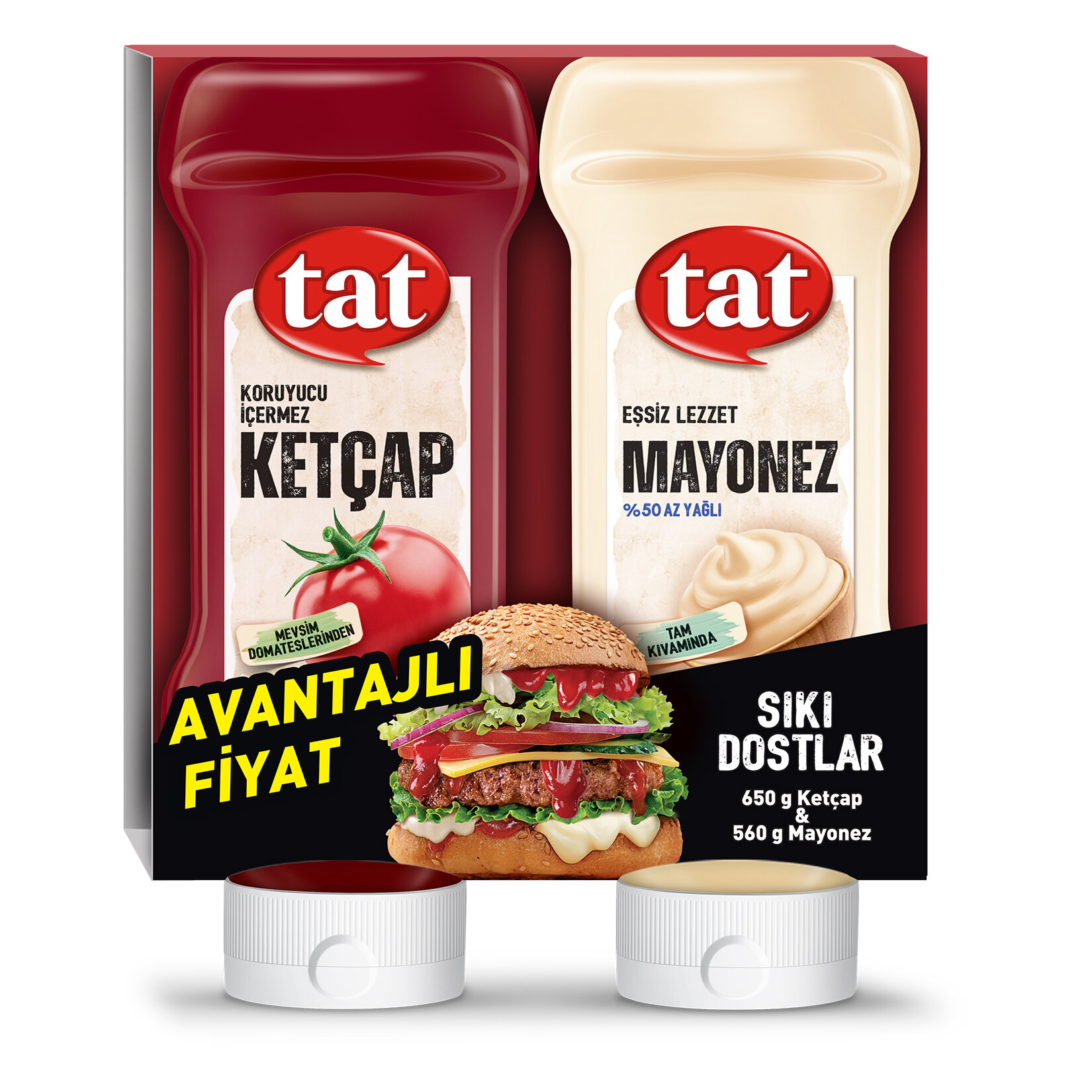 Tat Sıkı Dostlar 1210 G (Ketçap 650G-mayonez 560G)