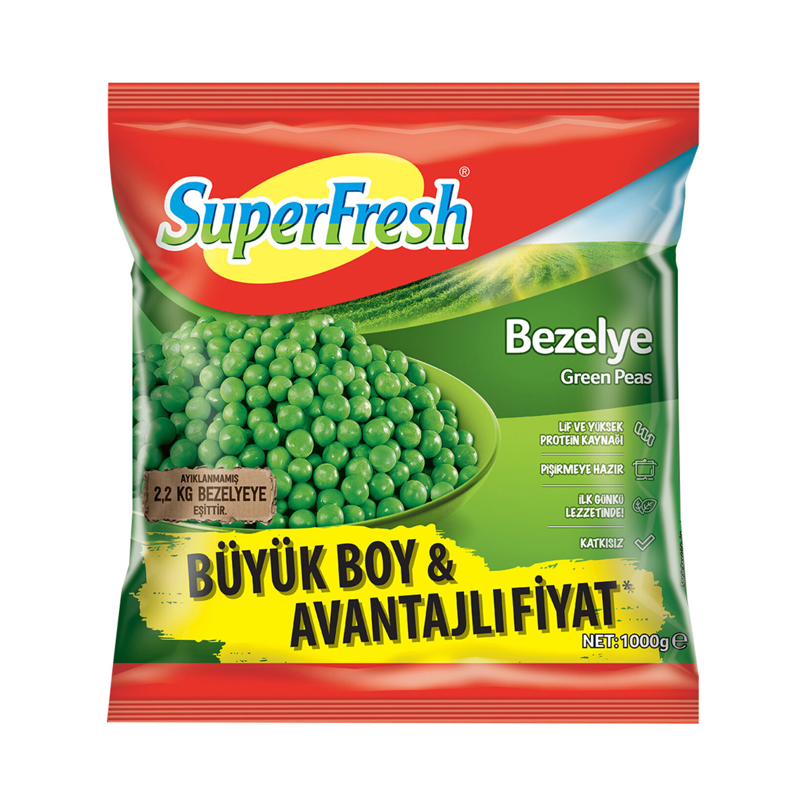 Superfresh Bezelye 1 Kg
