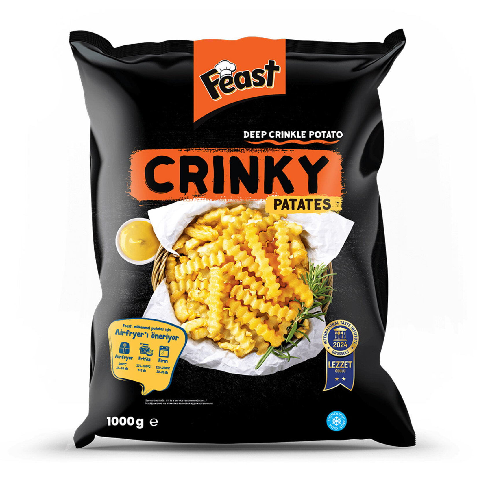 Feast Dondurulmuş Crinky Patates 1 Kg