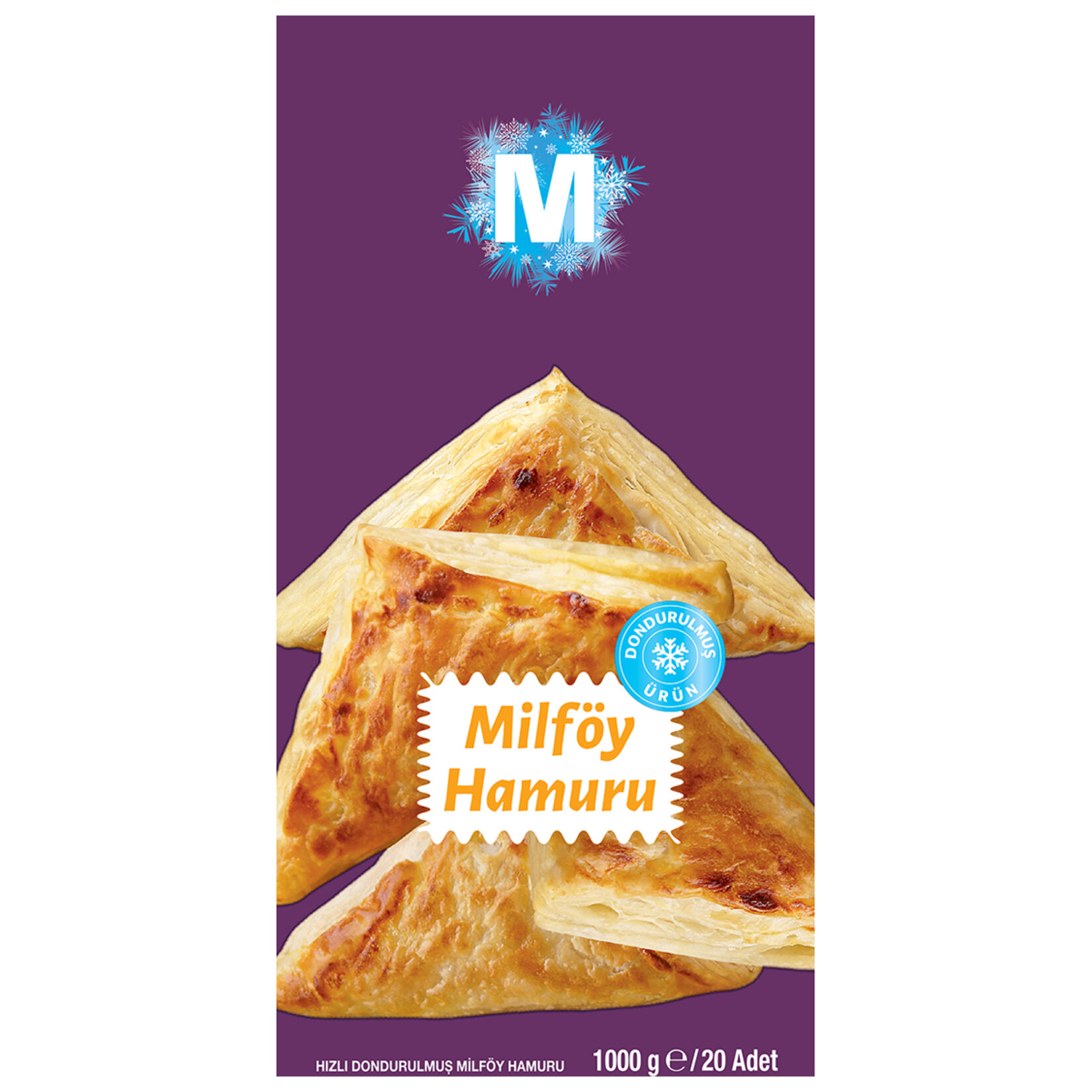 Migros Hızlı Dondurulmuş Milföy Hamuru 1 Kg