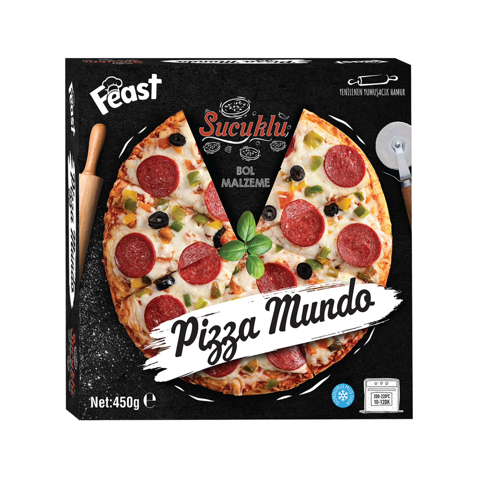 Feast Pizza Gurme Sucuklu 450G