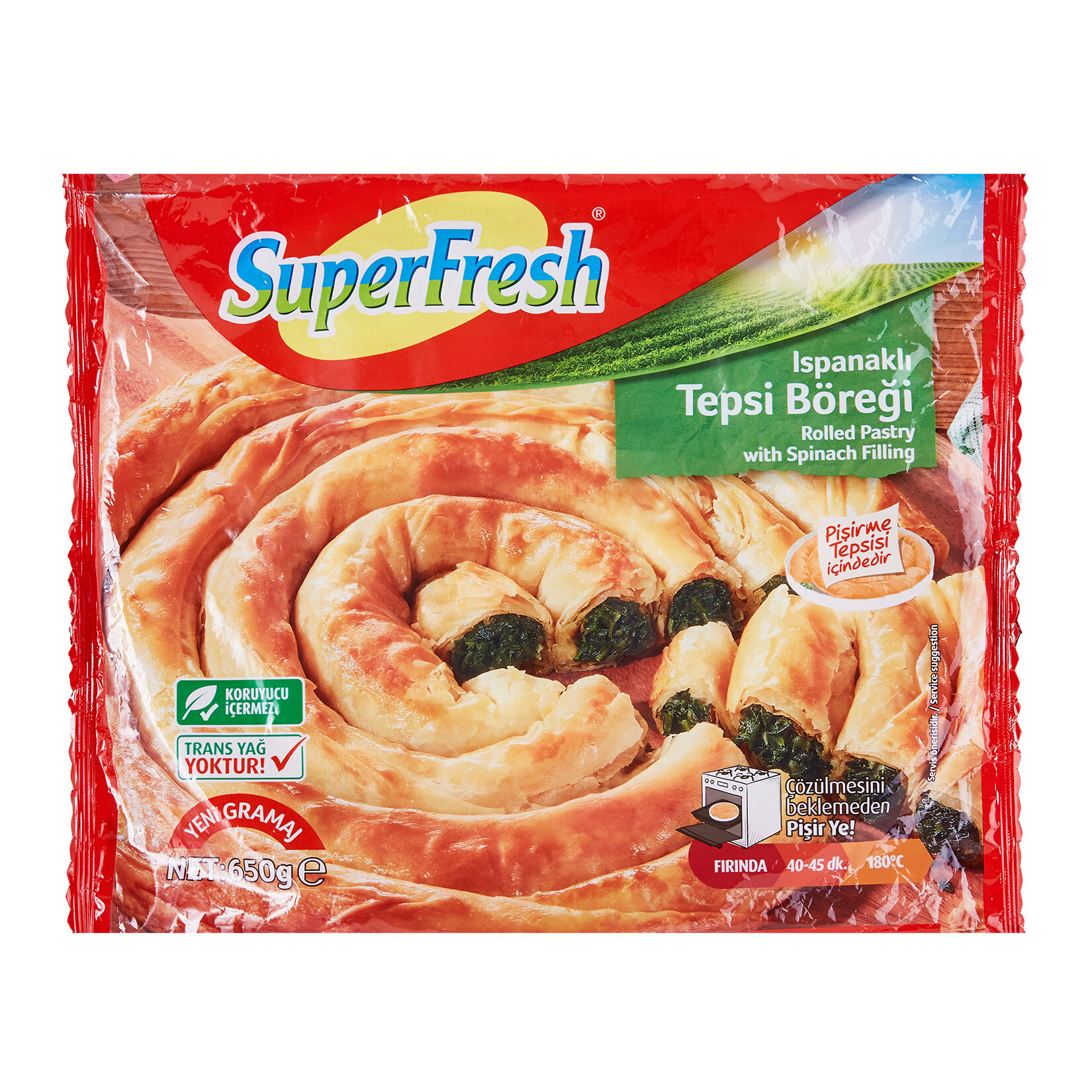 Superfresh Ispanaklı Tepsi Böreği 650 G