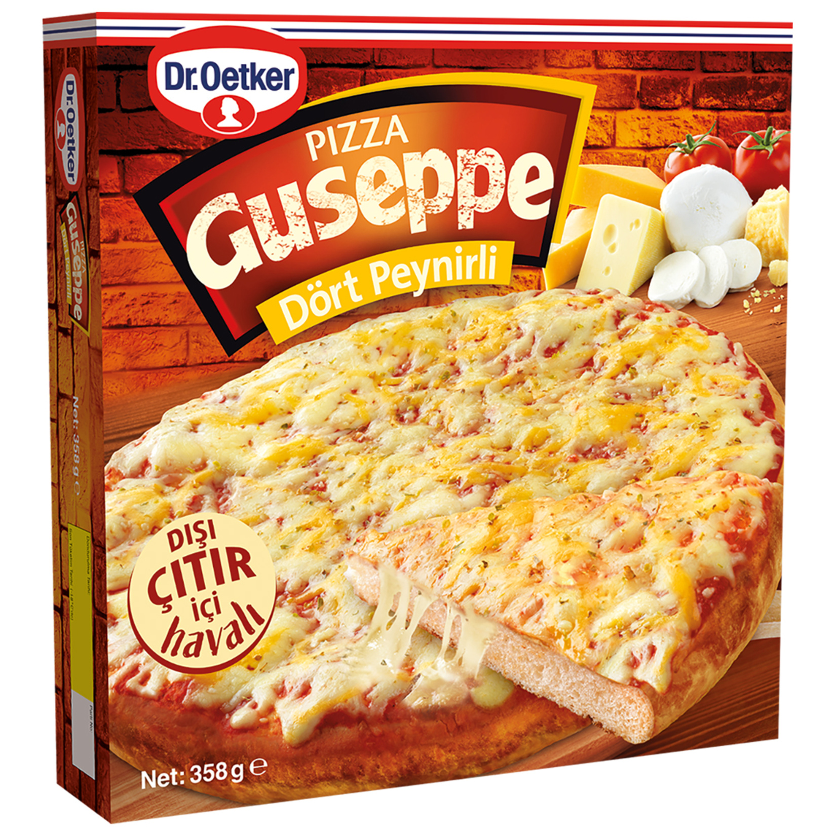 Dr.Oetker Guseppe 4 Peynirli Pizza 358G