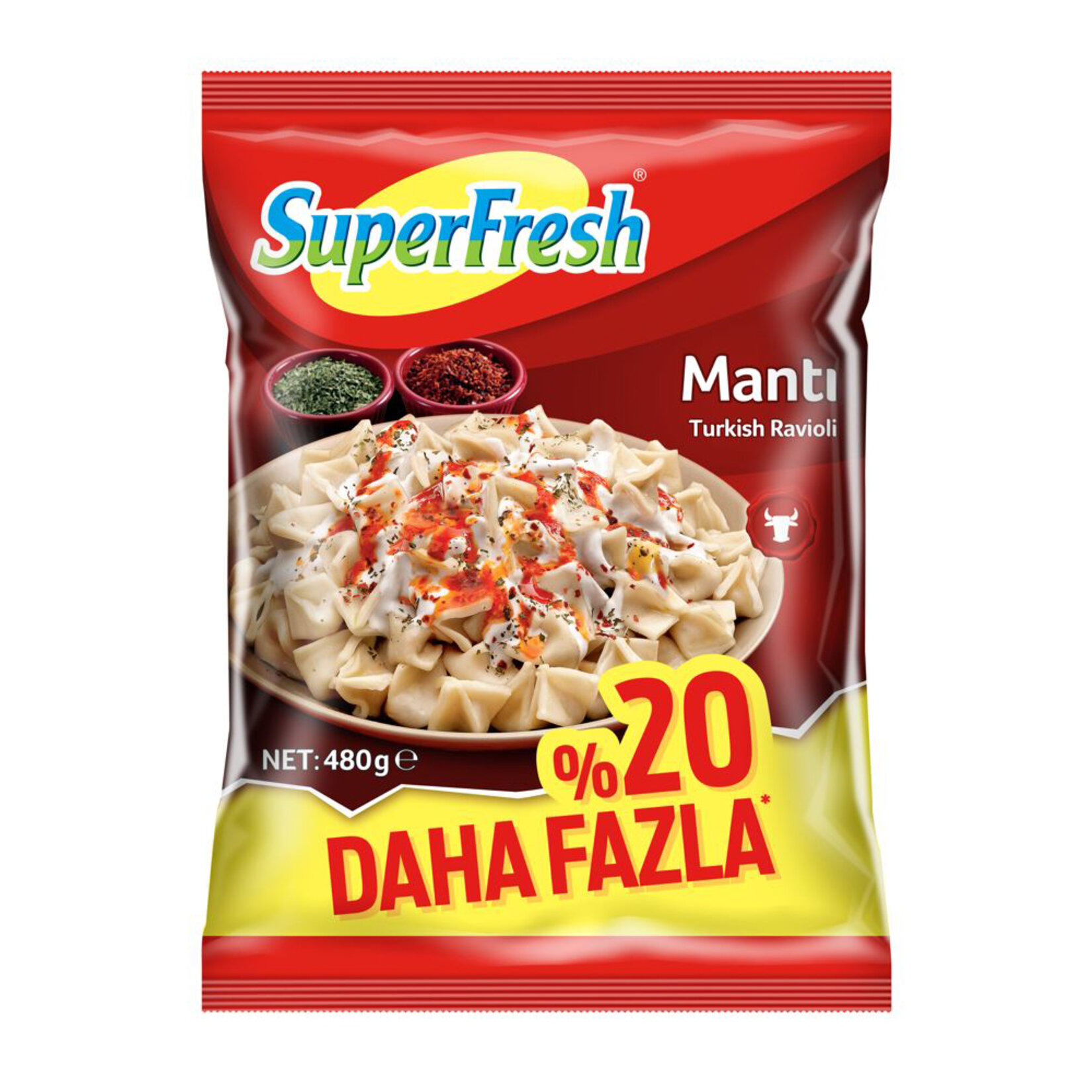 Superfresh Kayseri Mantısı 480 G