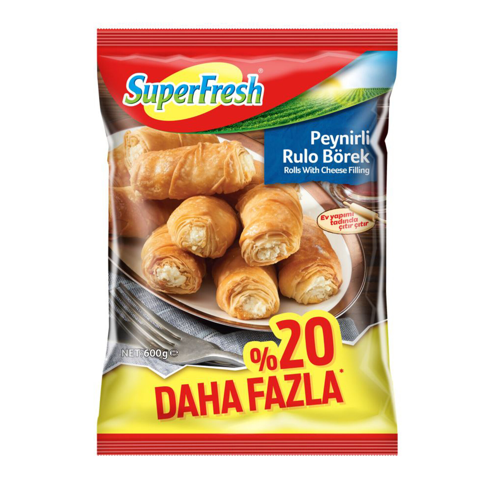 Superfresh Peynirli Rulo Börek 600 G