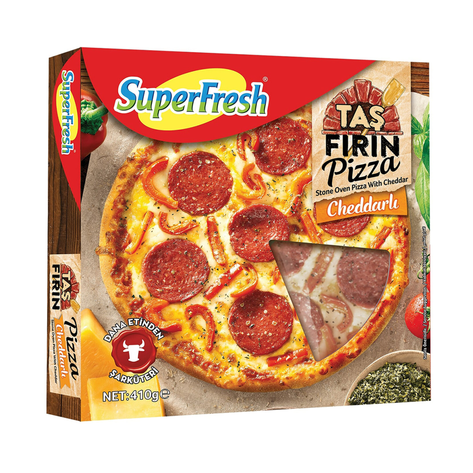 Superfresh Taş Fırın Cheddarlı Pizza 410 G