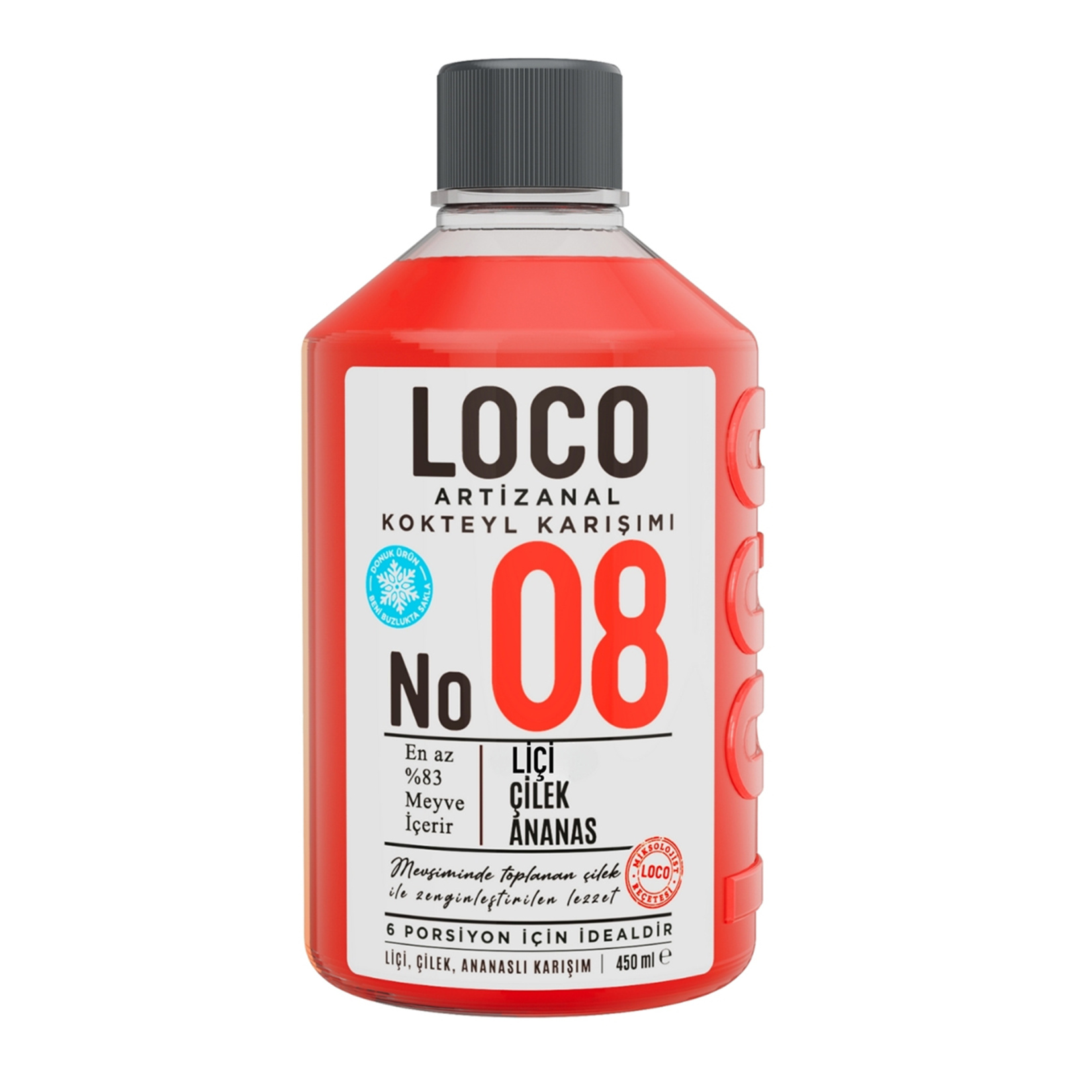 Loco No:08 Liçi Çilek Ananas 450 Ml