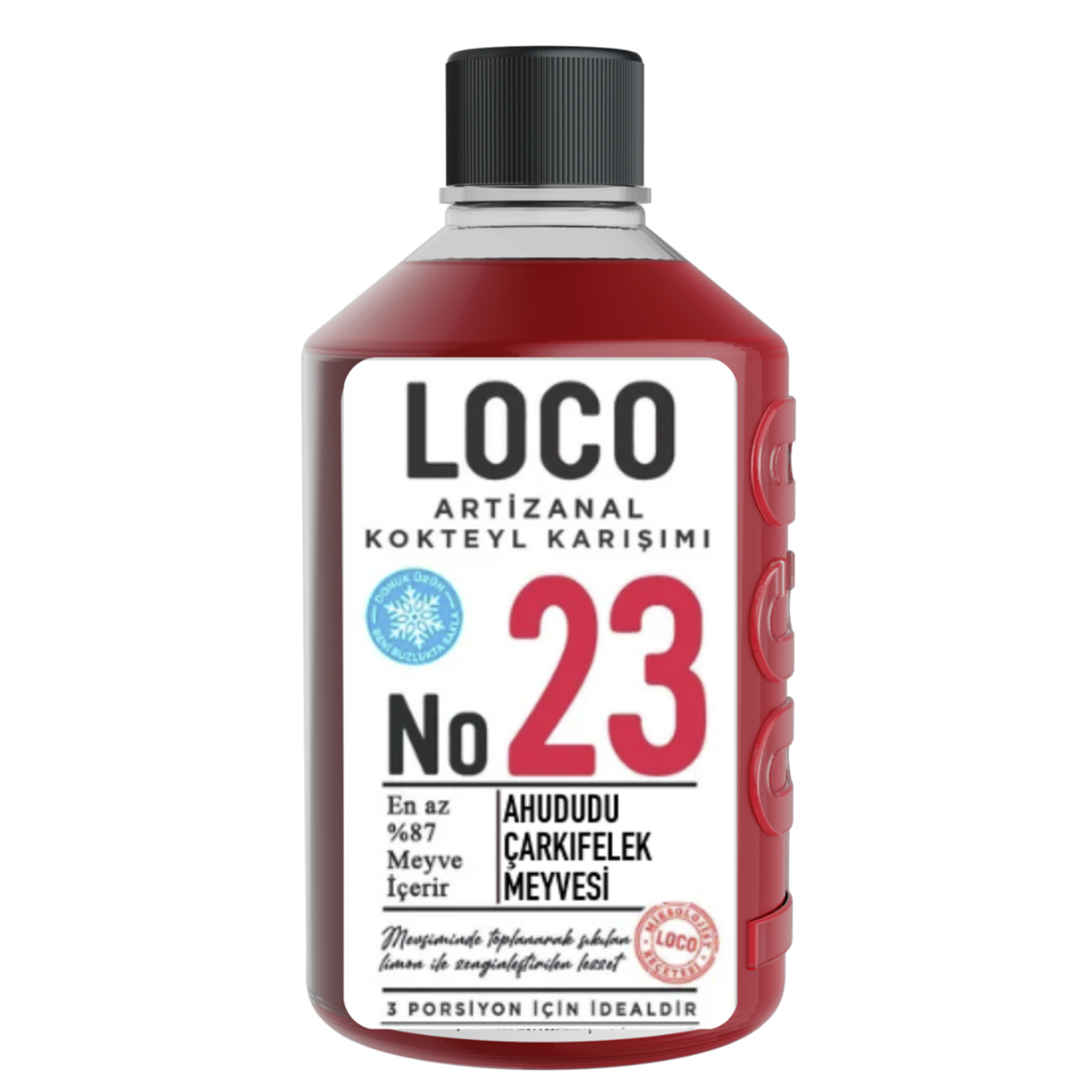 Loco No 23 Ahududu & Çarkıfelek Meyve.Karışımı 225 Ml