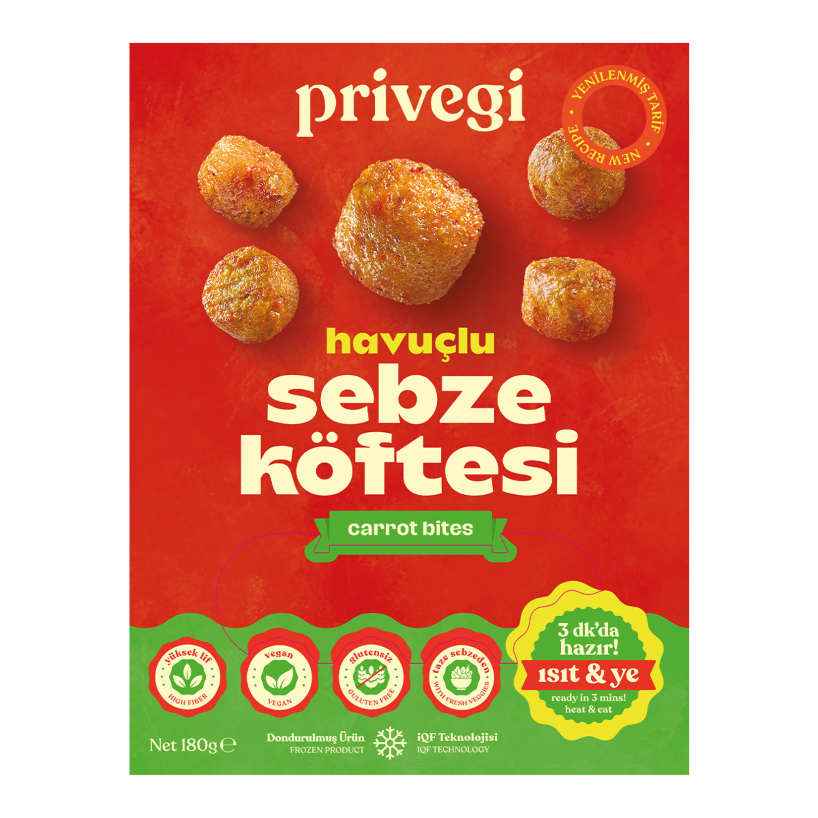 Privegi Havuçlu Sebze Köftesi 180 G