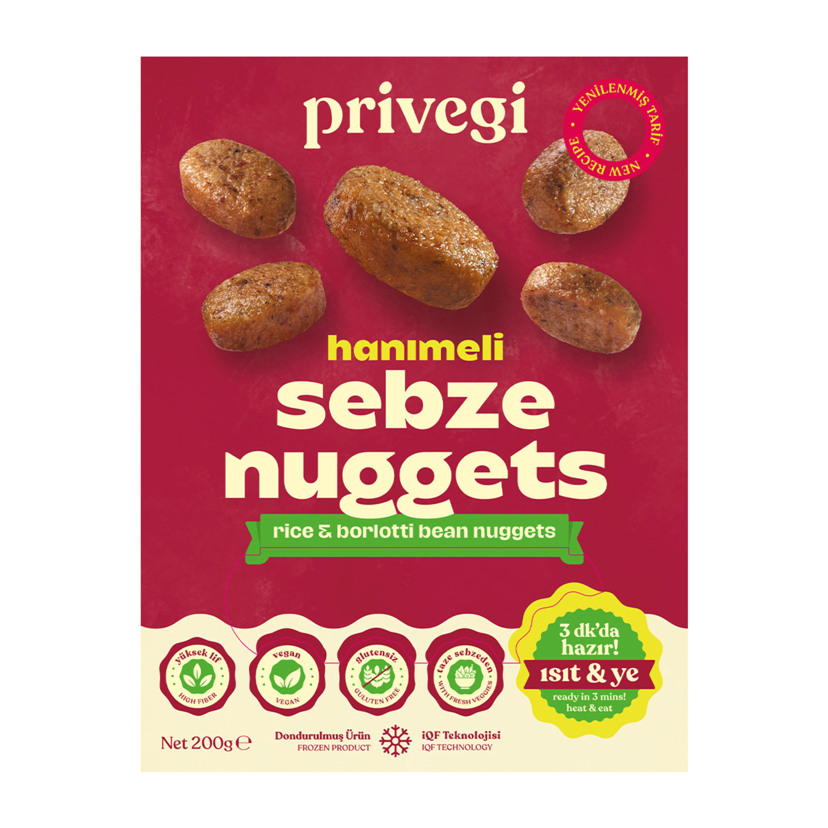Privegi Hanımeli Sebze Nuggets 200 G