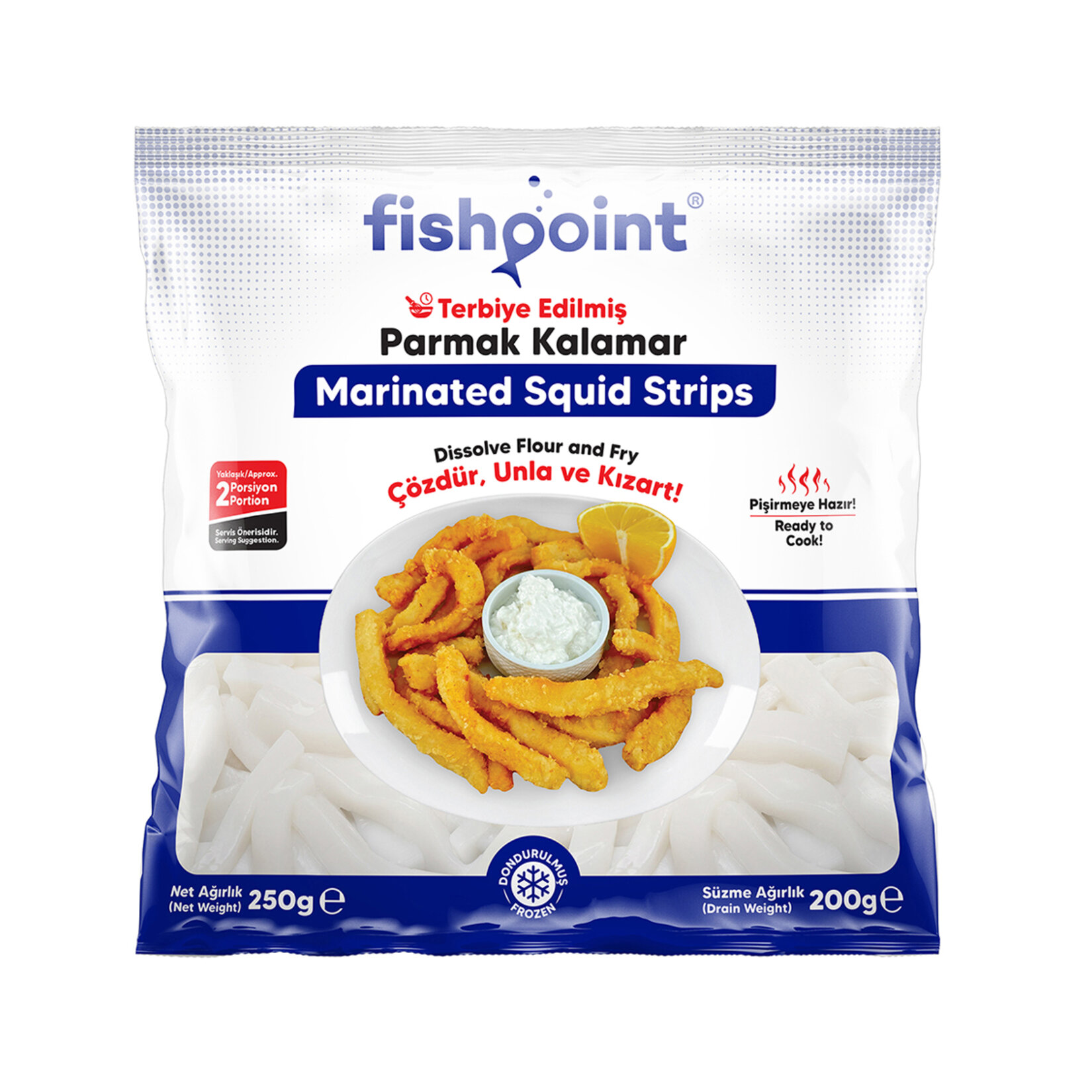 Fish Point Terbiye Edilmiş Parmak Kalamar 250 G