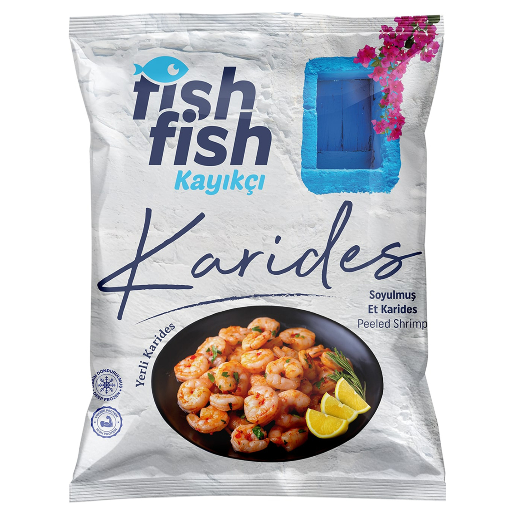 Fish Fish Dondurulmuş Soyulmuş Et Karides %50 Glaze 500 G