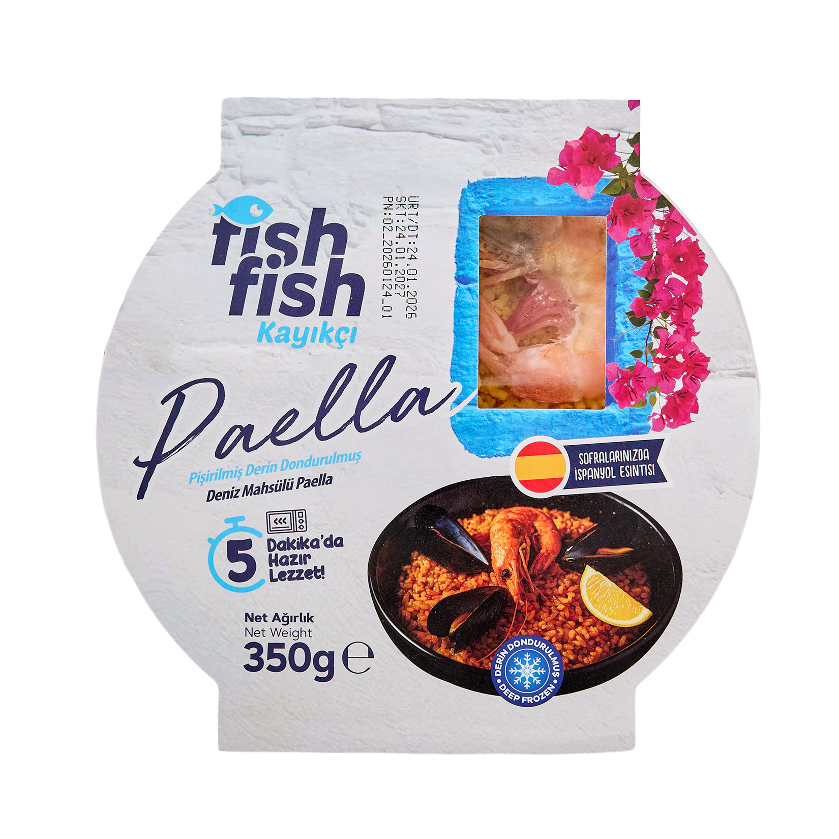 Fish Fish Kayıkçı Deniz Mahsüllü Paella 350 G