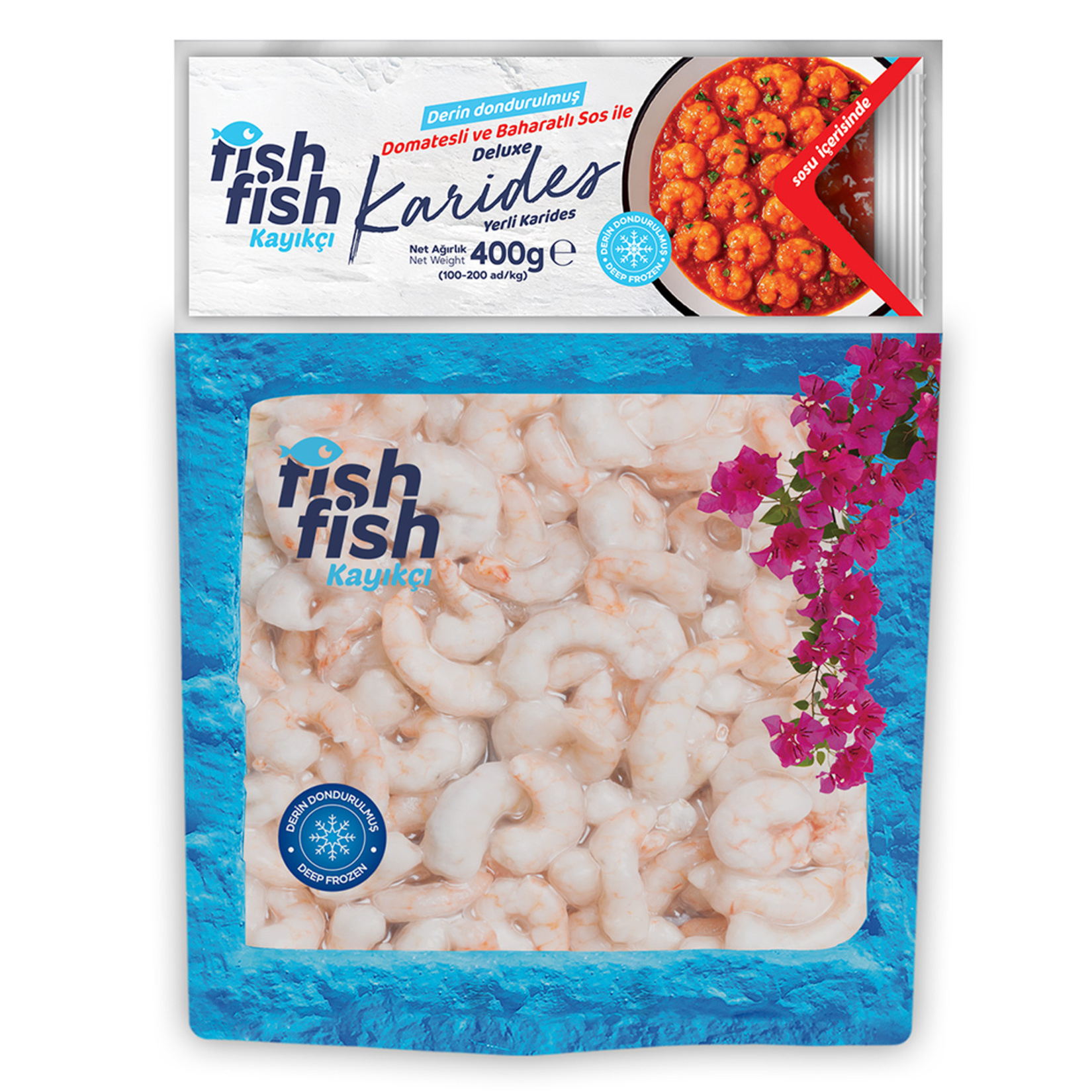 Fish Fish Dondurulmuş Domates Soslu Karides 400 G