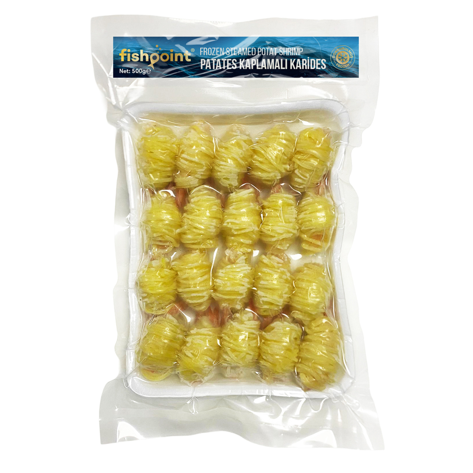 Fish Point Dondurulmuş Patates Kaplamalı Karides 500 G