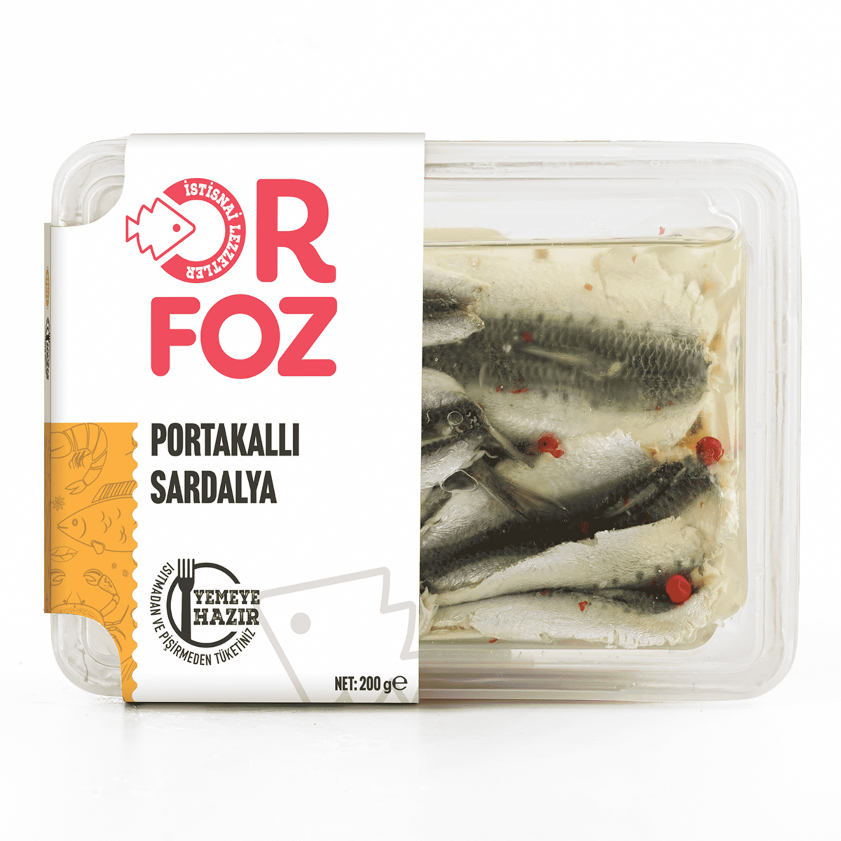 Orfoz Portakal Aromalı Sardalya 200 G
