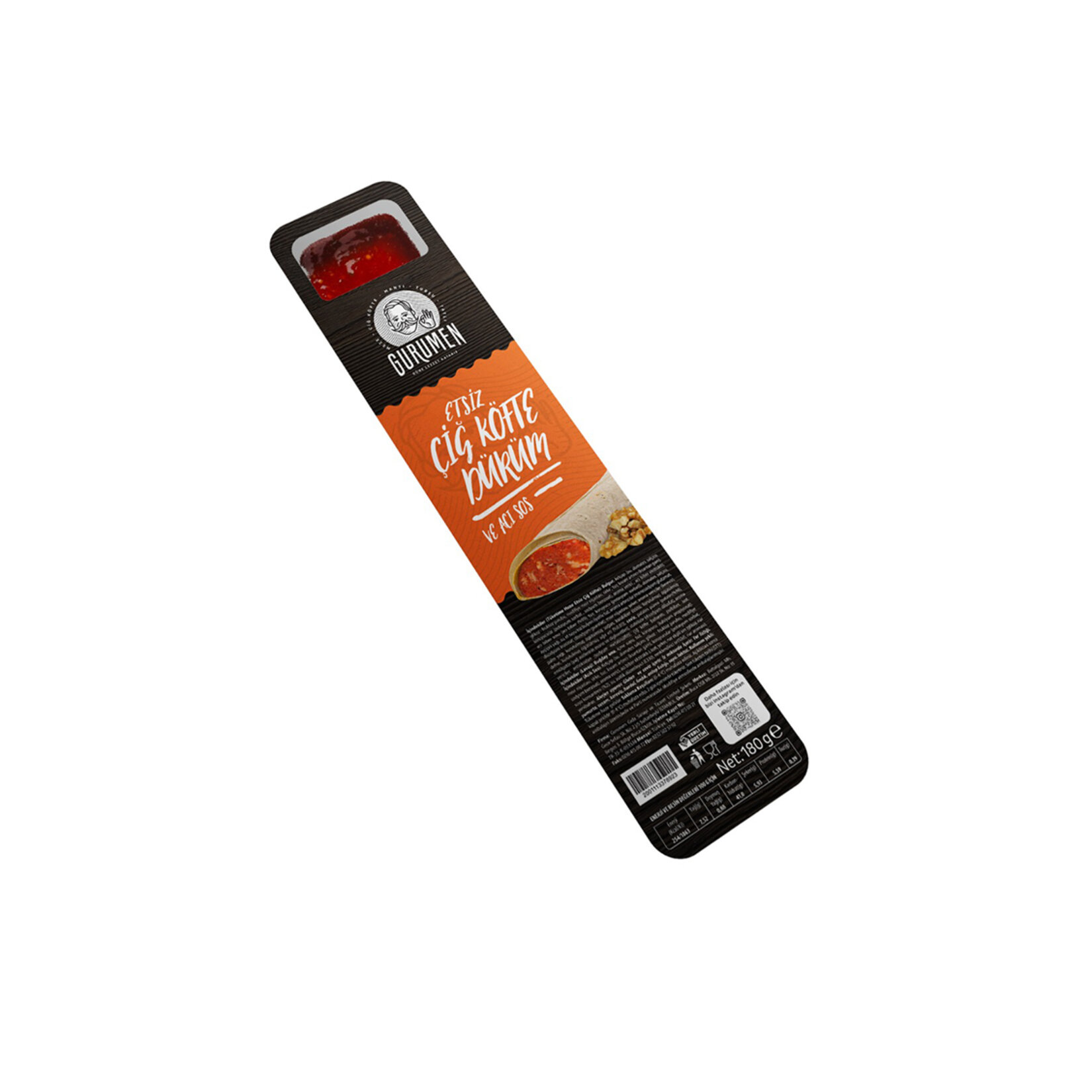 Gurumen Çiğ Köfte Dürüm Ve Acı Sos 180 G