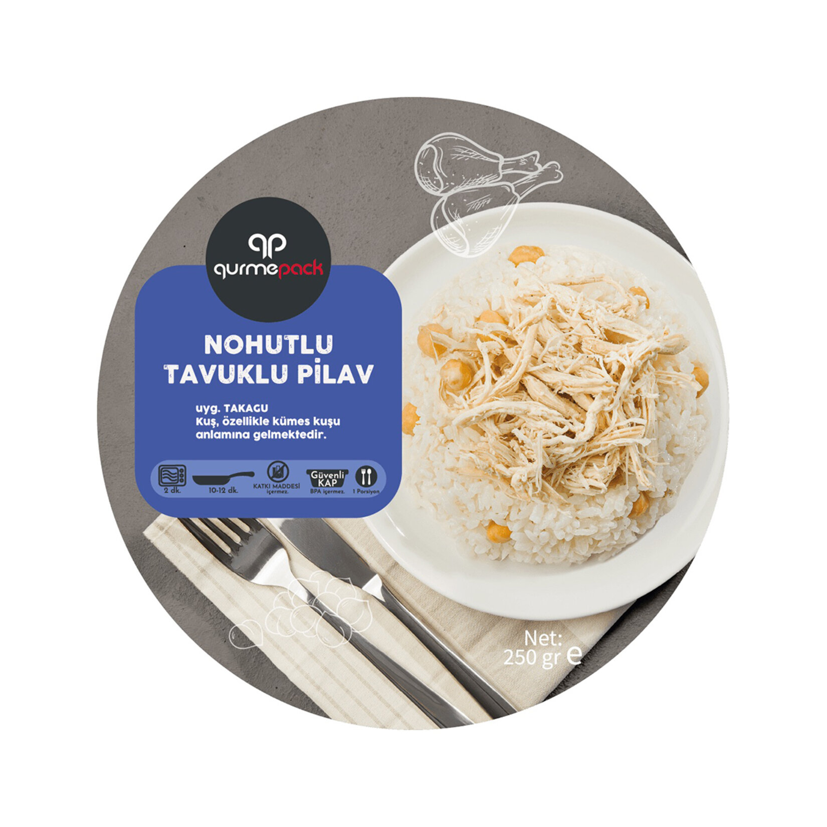 Gurmepack Nohutlu Tavuklu Pilav 250 G